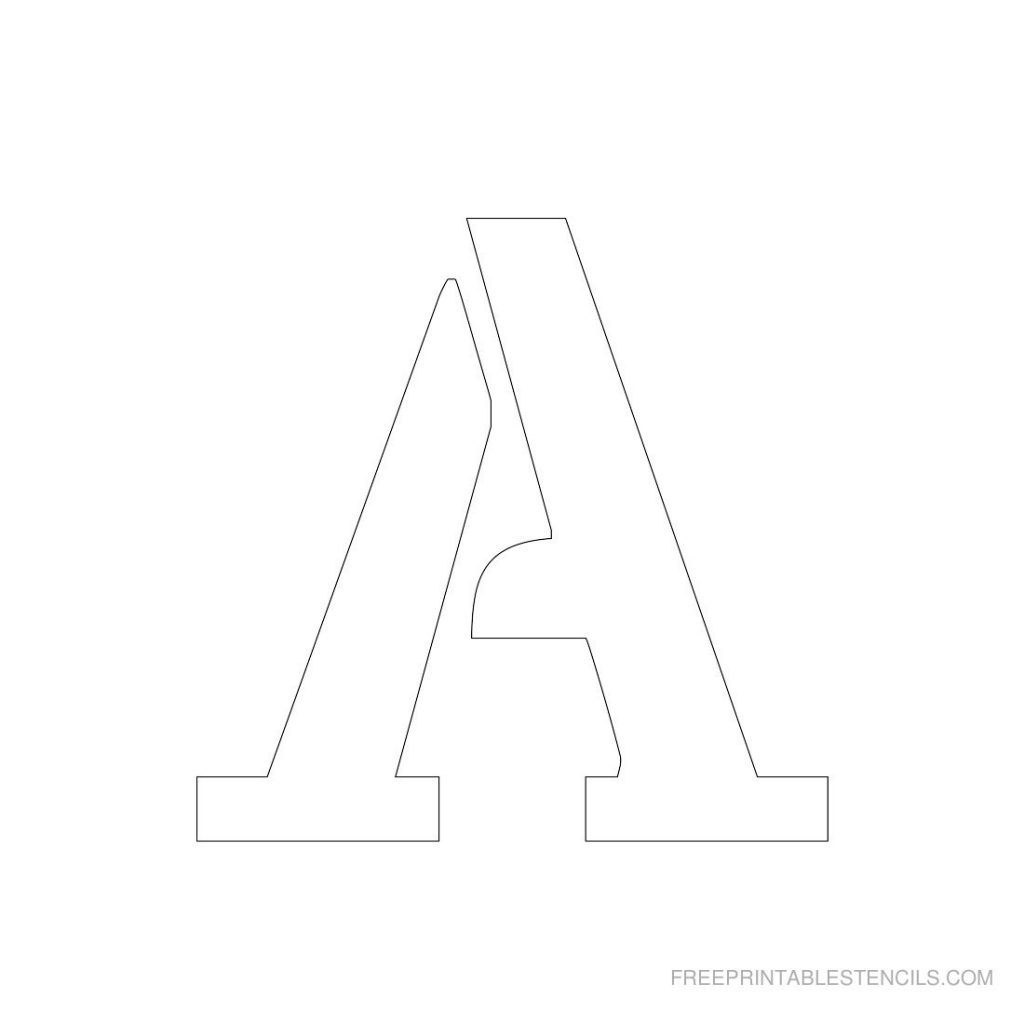 Free Printable 3 Inch Letter Stencils