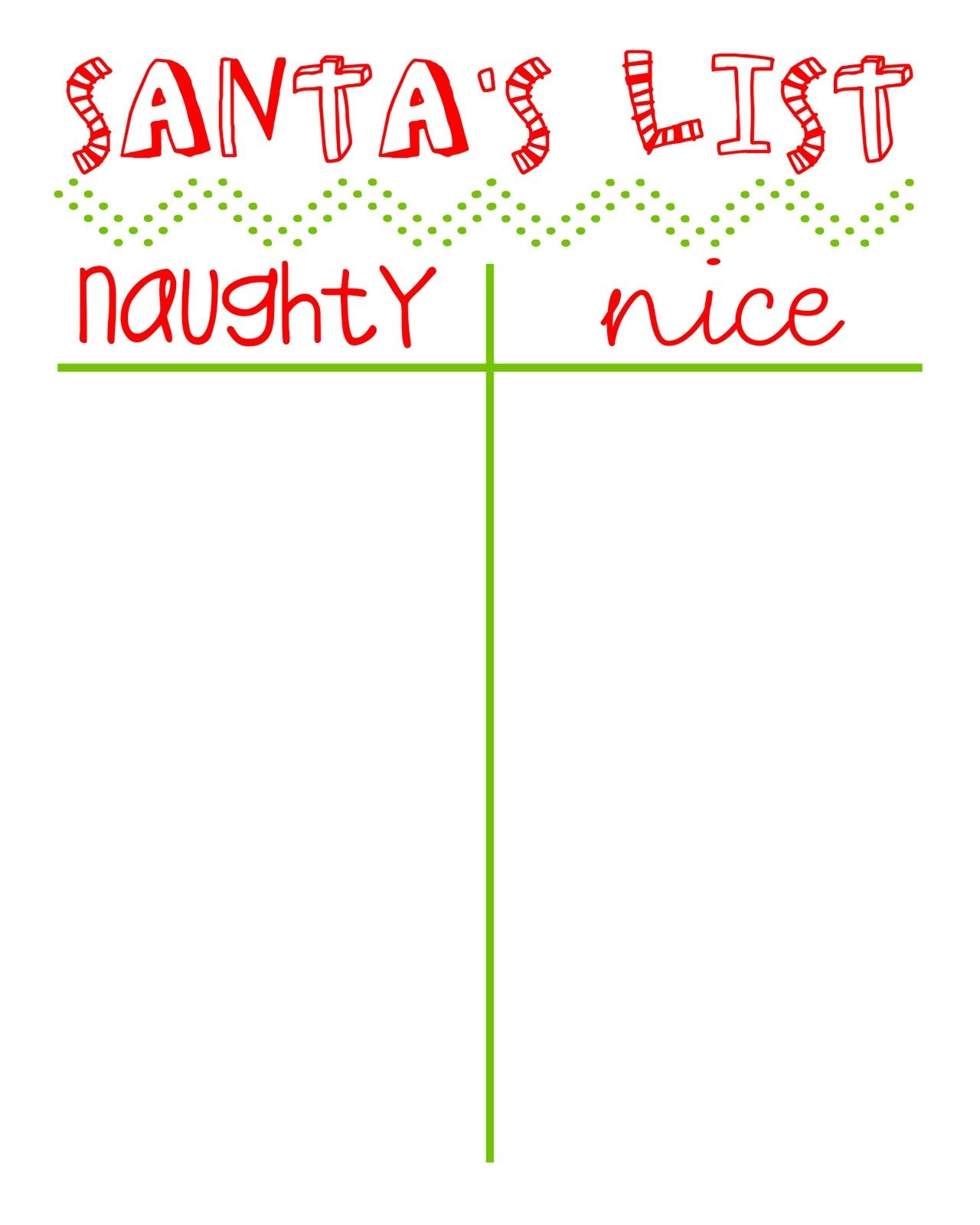 12 Days Of Christmas Naughty Or Nice List Printable See Vanessa Craft