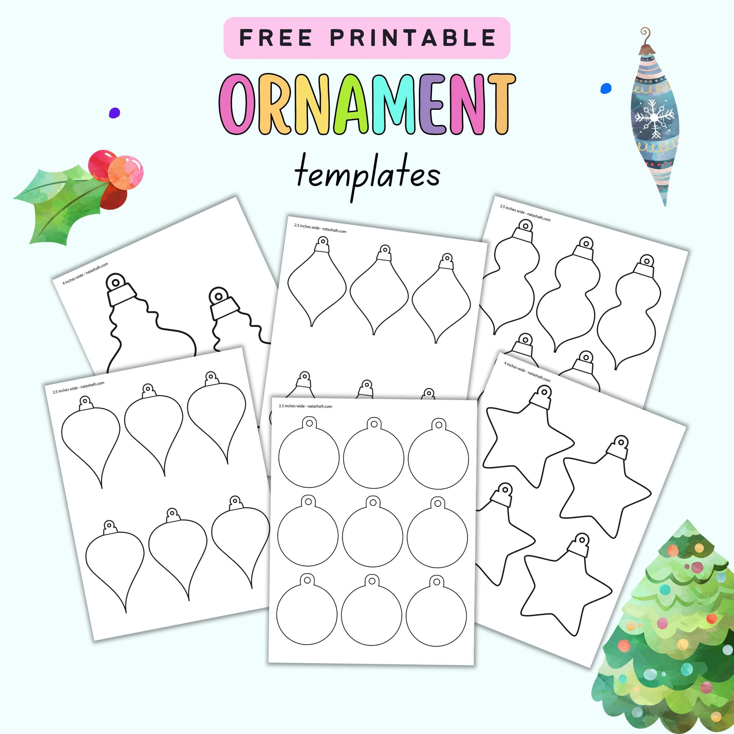 Christmas Decoration Templates Free Printable