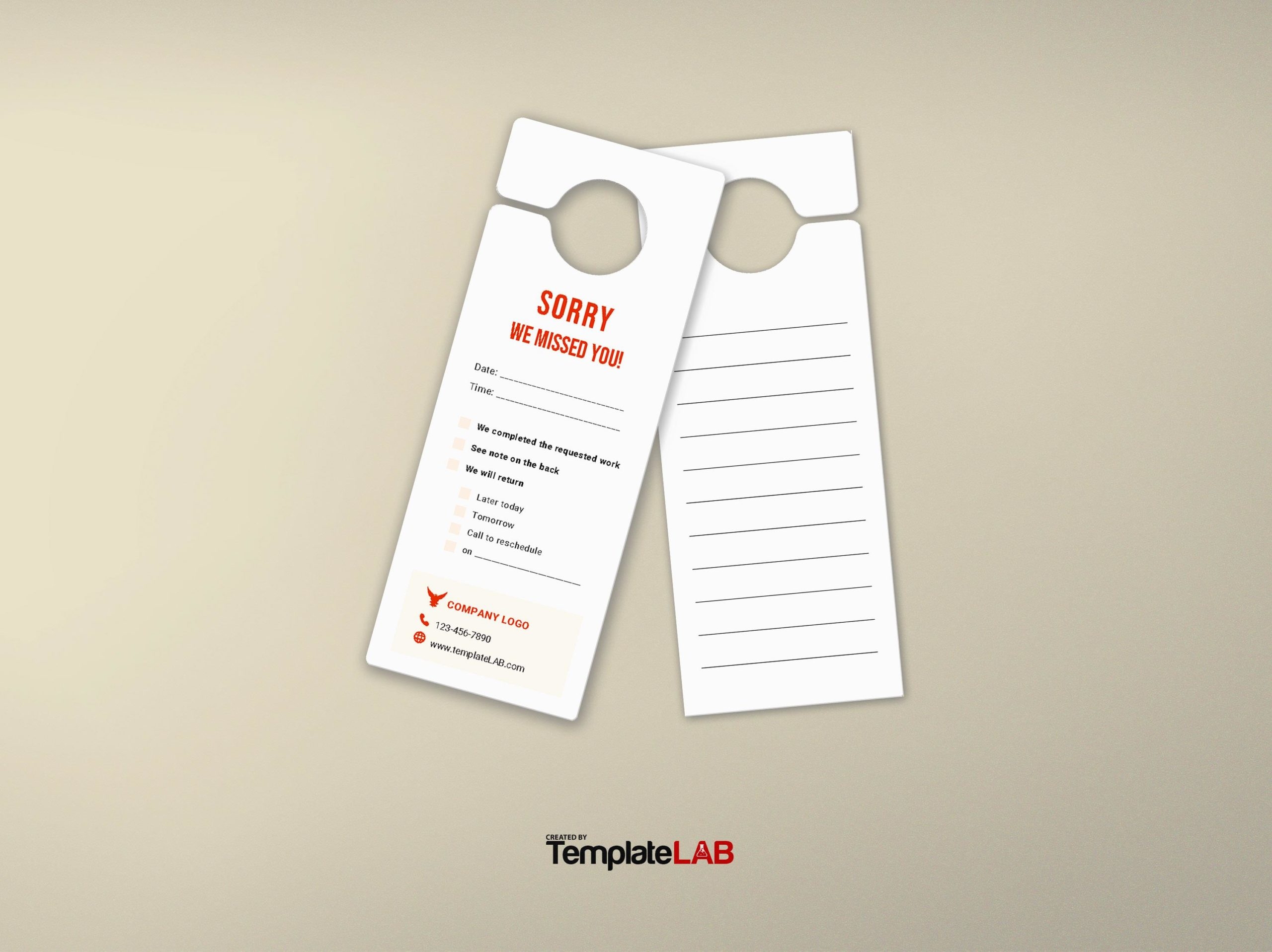18 Free Door Hanger Templates Word PDF PSD TemplateLab