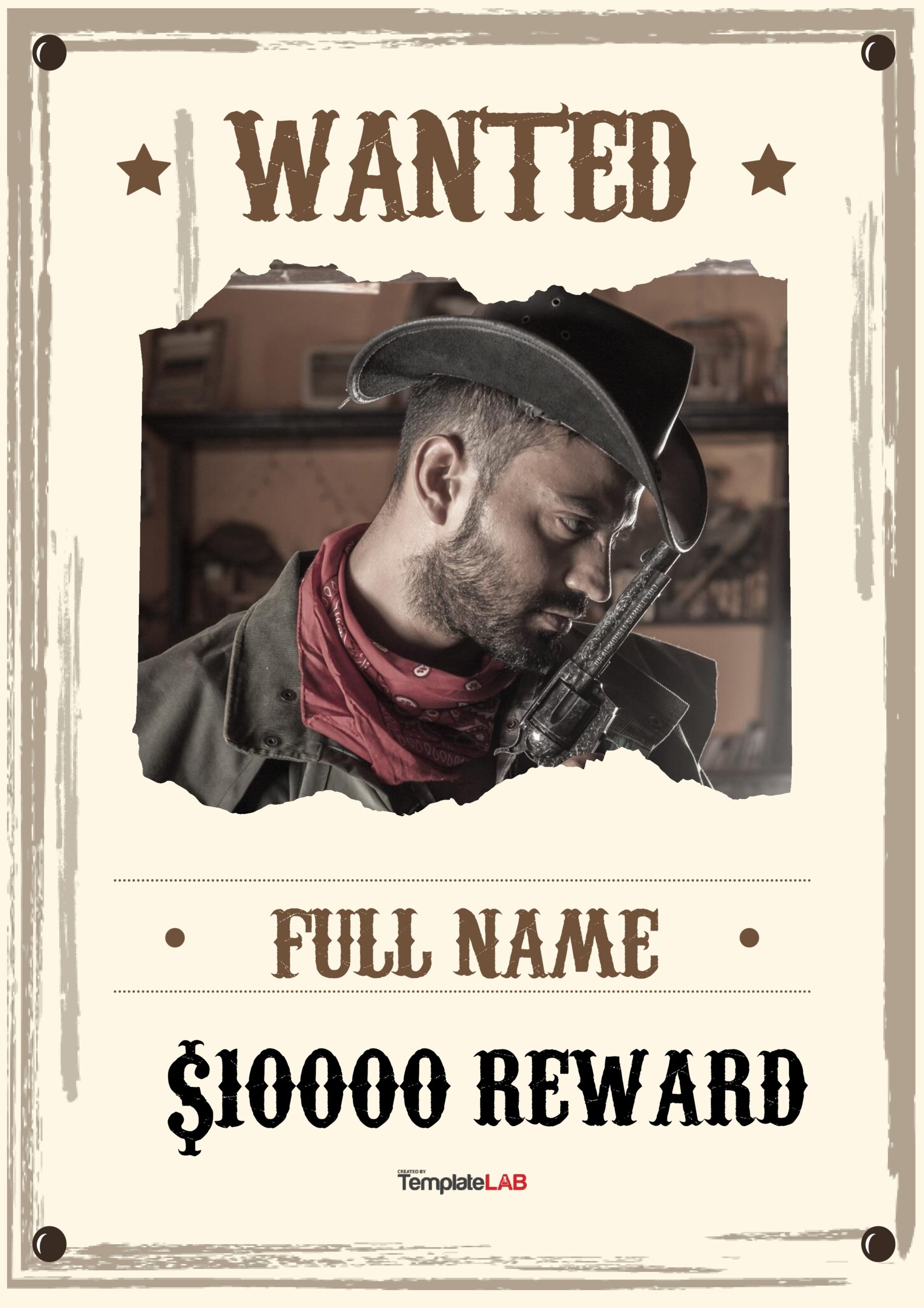 Wanted Poster Template Free Printable