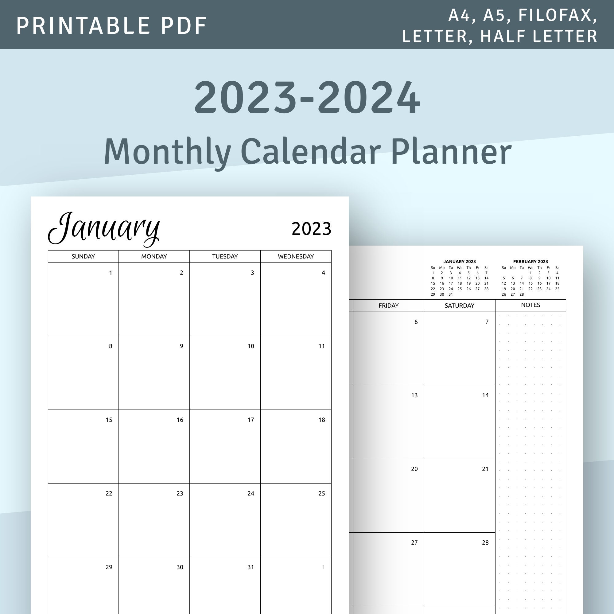 24 25 Blank Calendar Printable Free