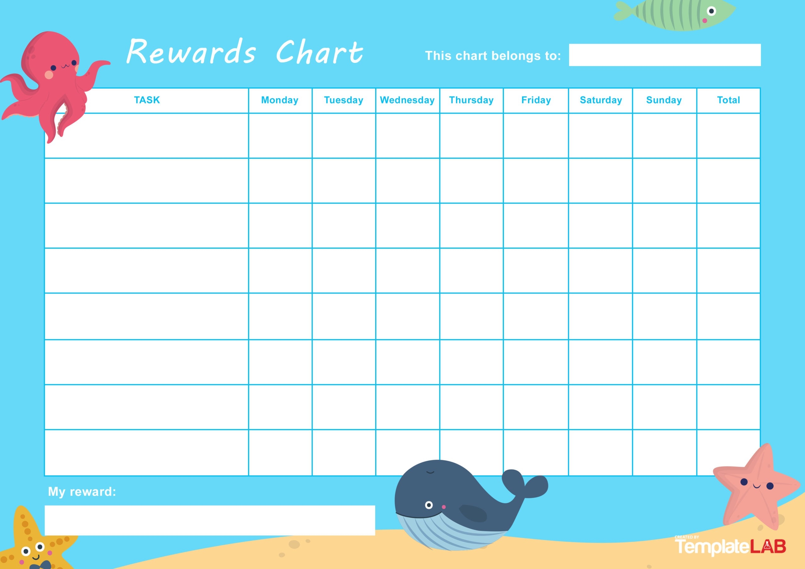 Childrens Star Chart Template