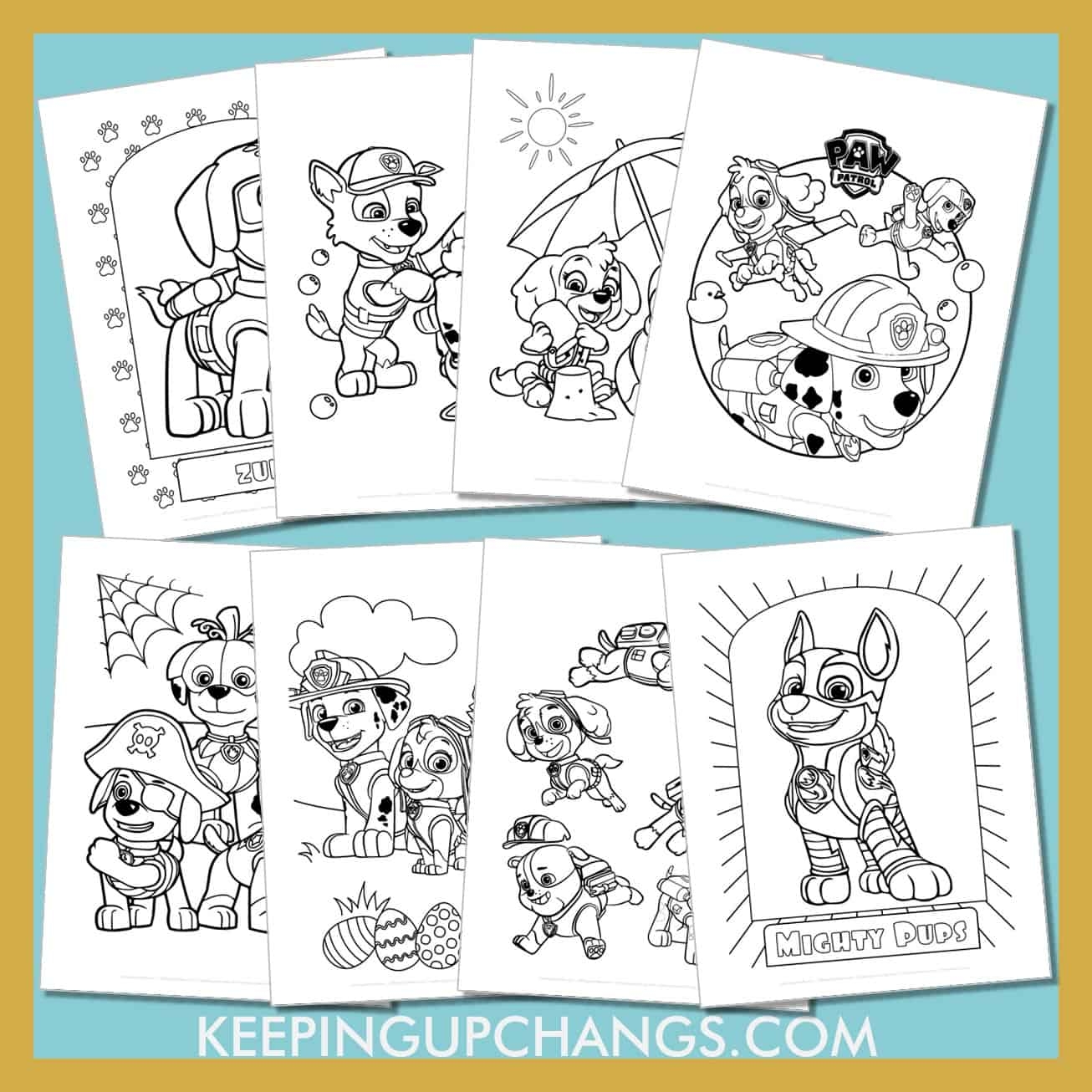 Paw Patrol Coloring Pages Free Printable