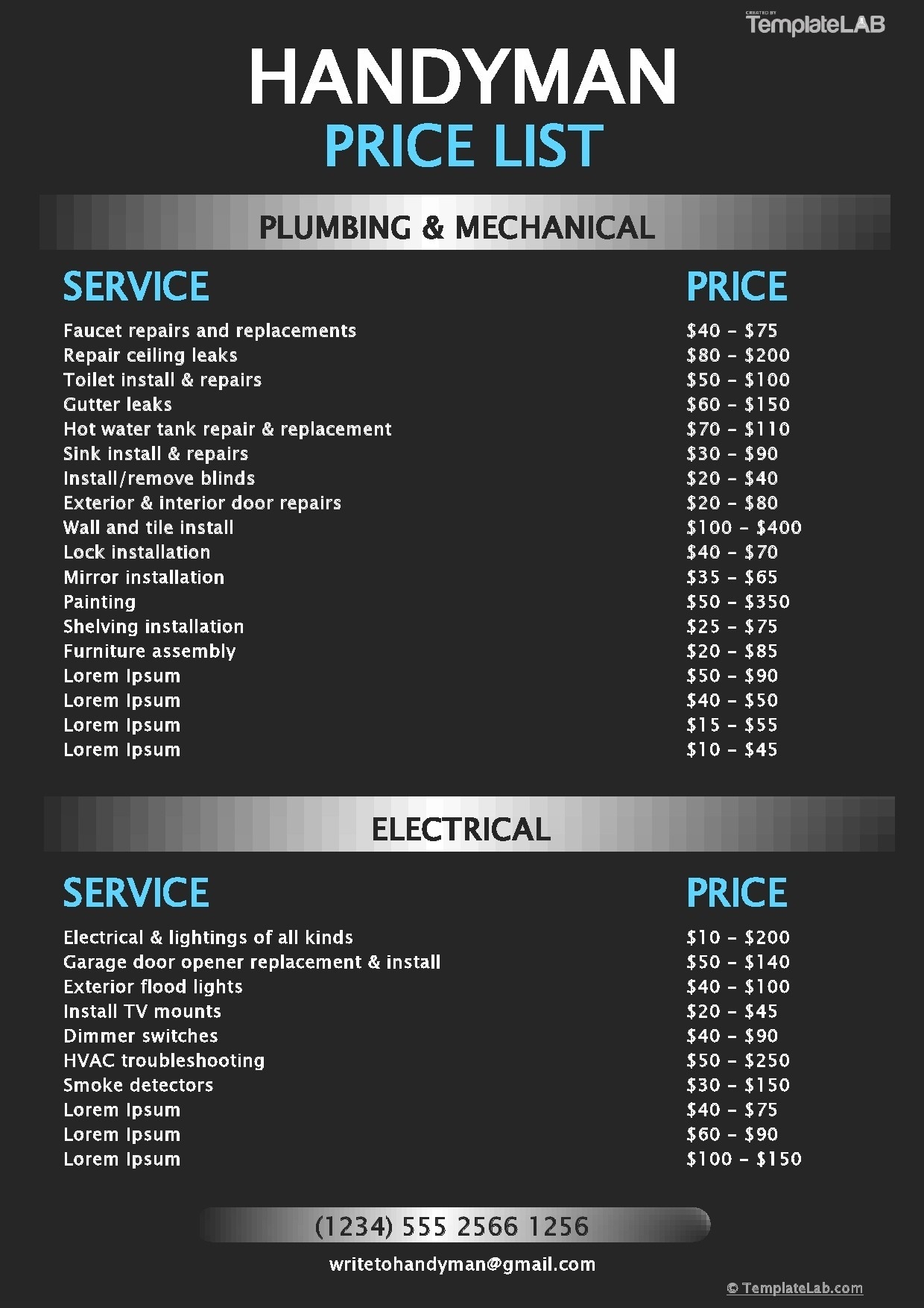 29 FREE Price List Templates u0026 Price Sheet Templates 