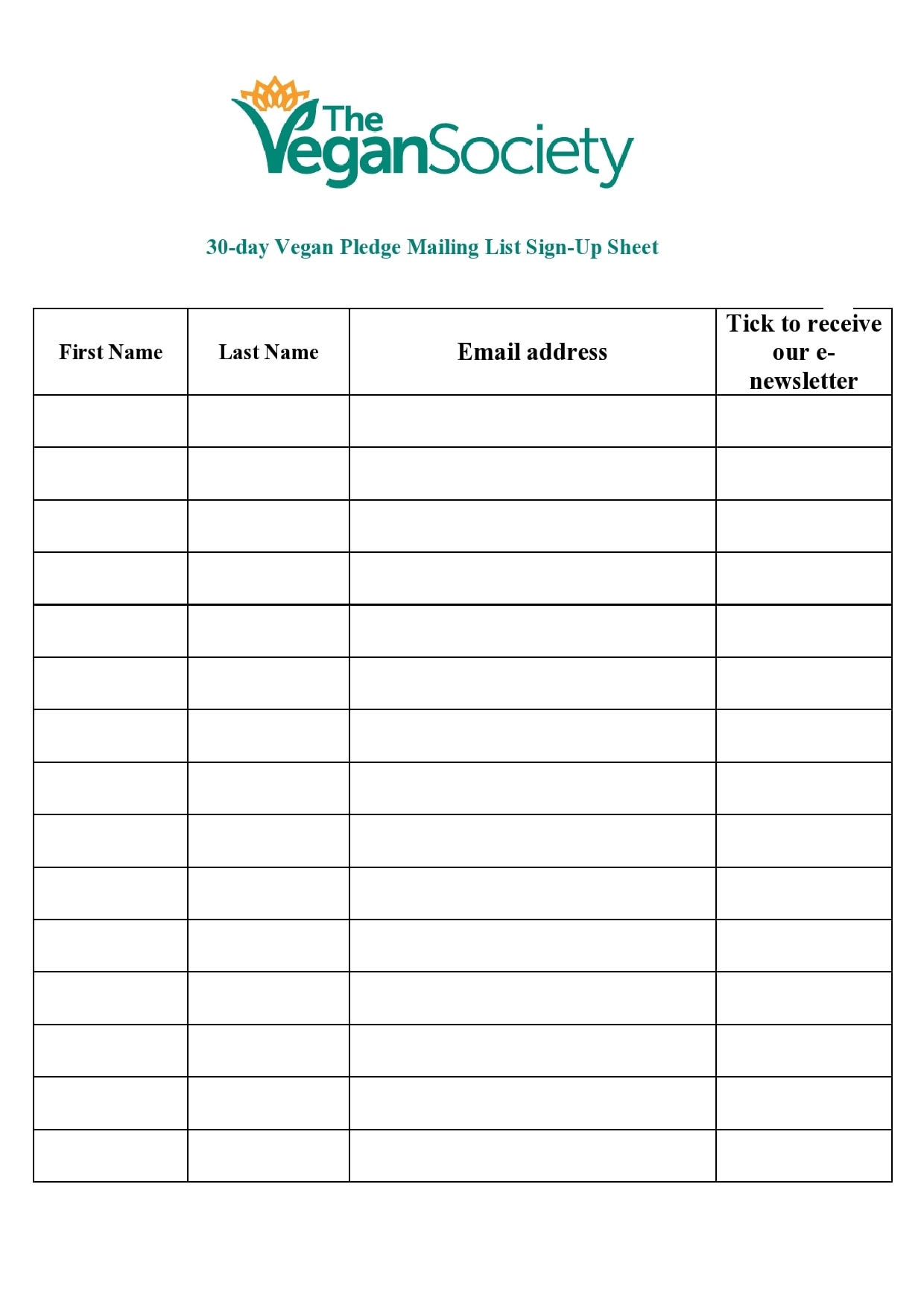 30 Best Email Sign Up Sheet Templates Word Excel 