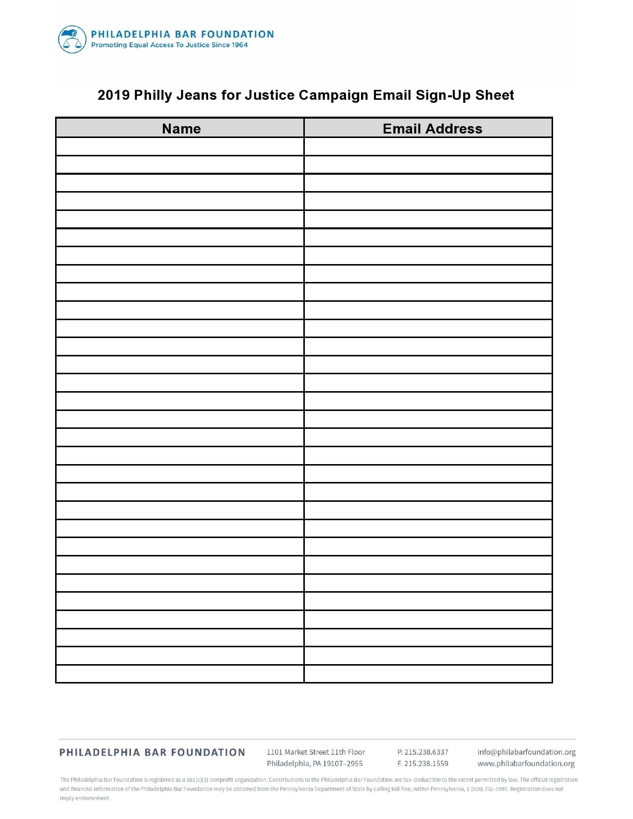 Template For Mailing List