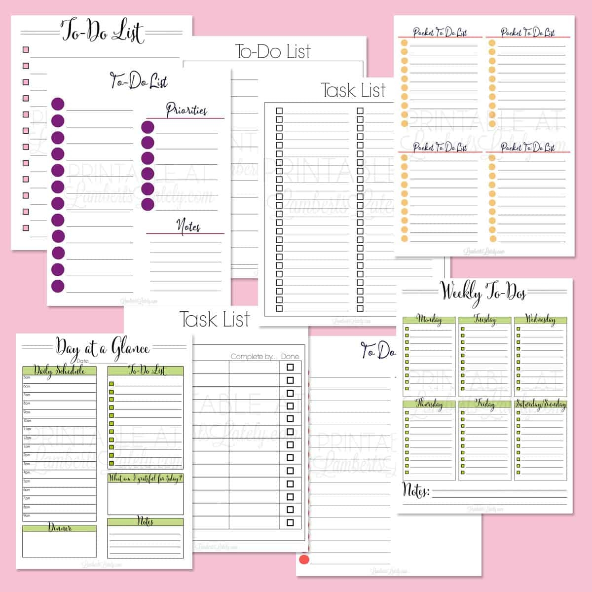 To Do Template Free Printable