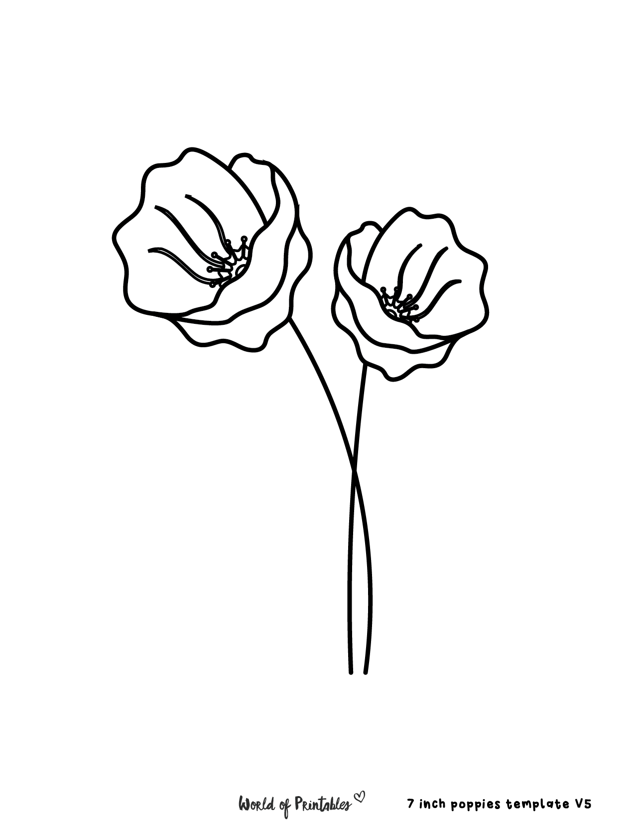 40 Poppy Templates Remembrance Day Activities World Of Printables