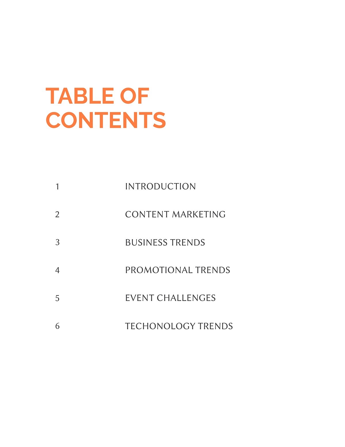 40 Professional Table Of Contents Templates 2025 Update 