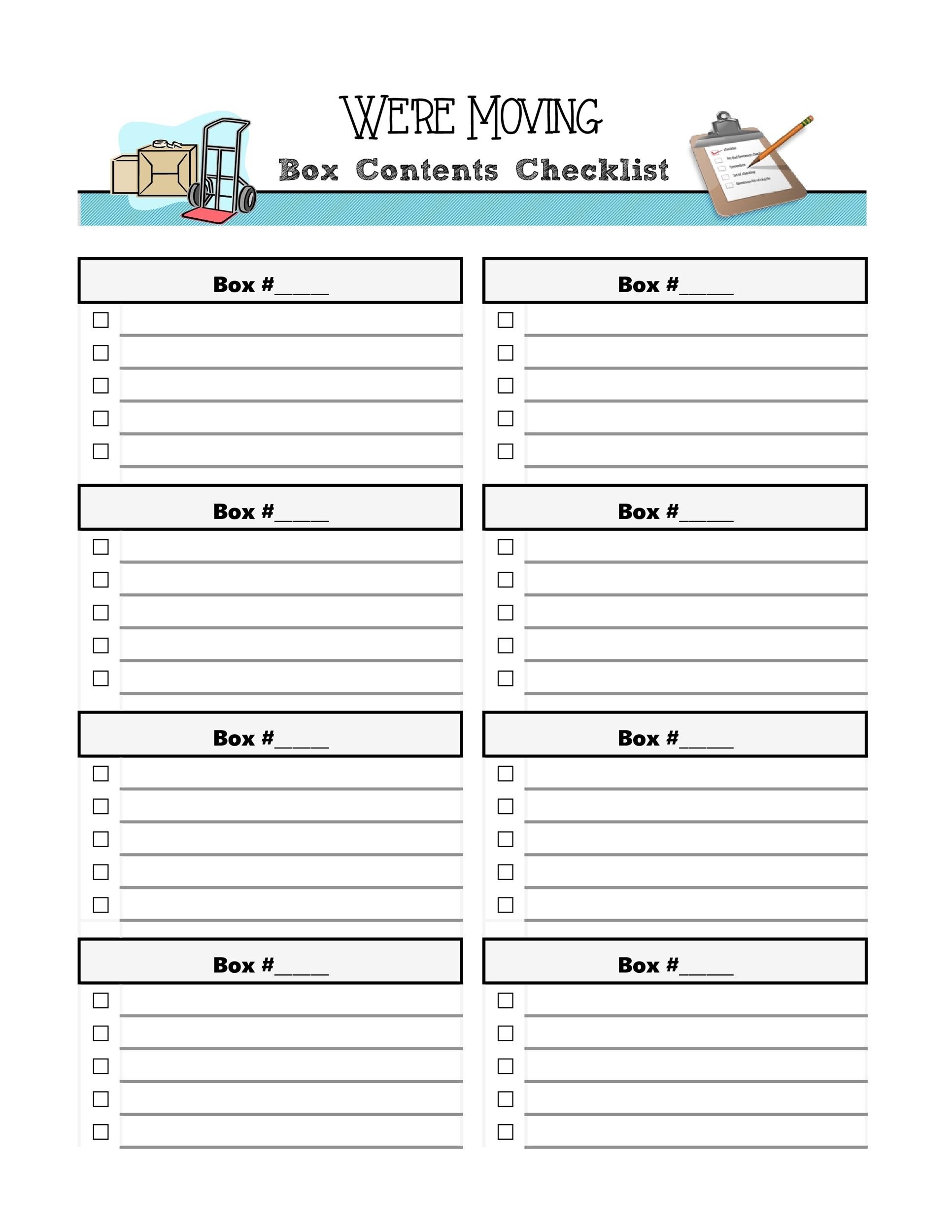 45 Great Moving Checklists Checklist For Moving In Out 