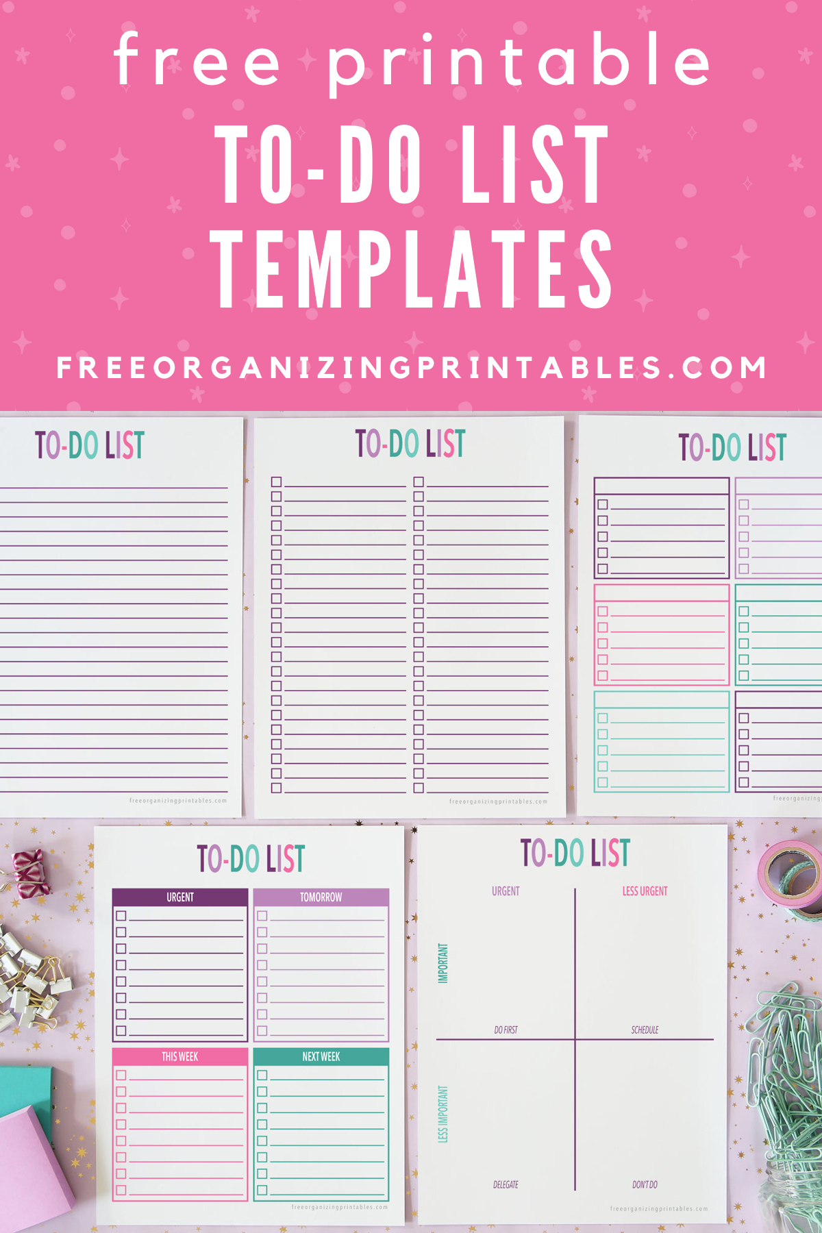 To Do List Template Printable