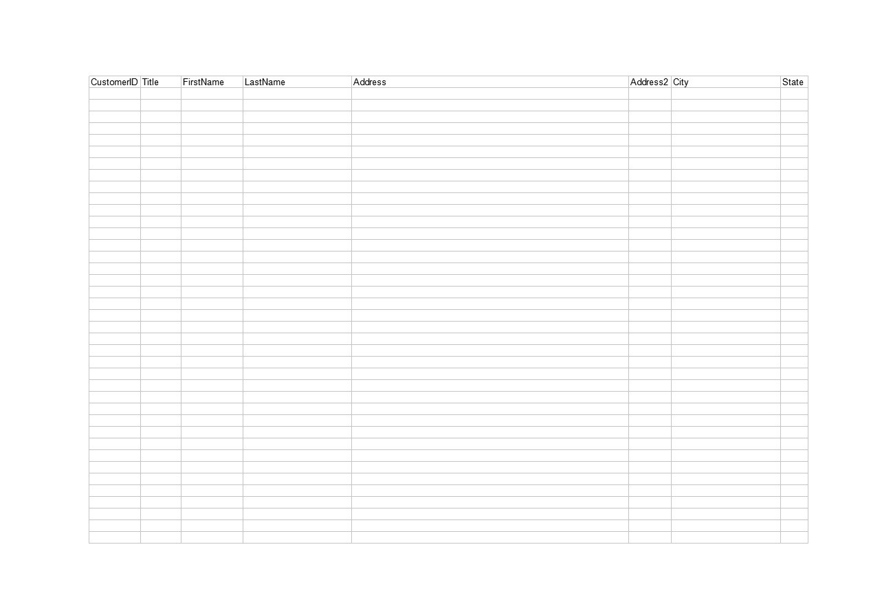 50 FREE Customer List Templates Excel U0026 Word TemplateLab