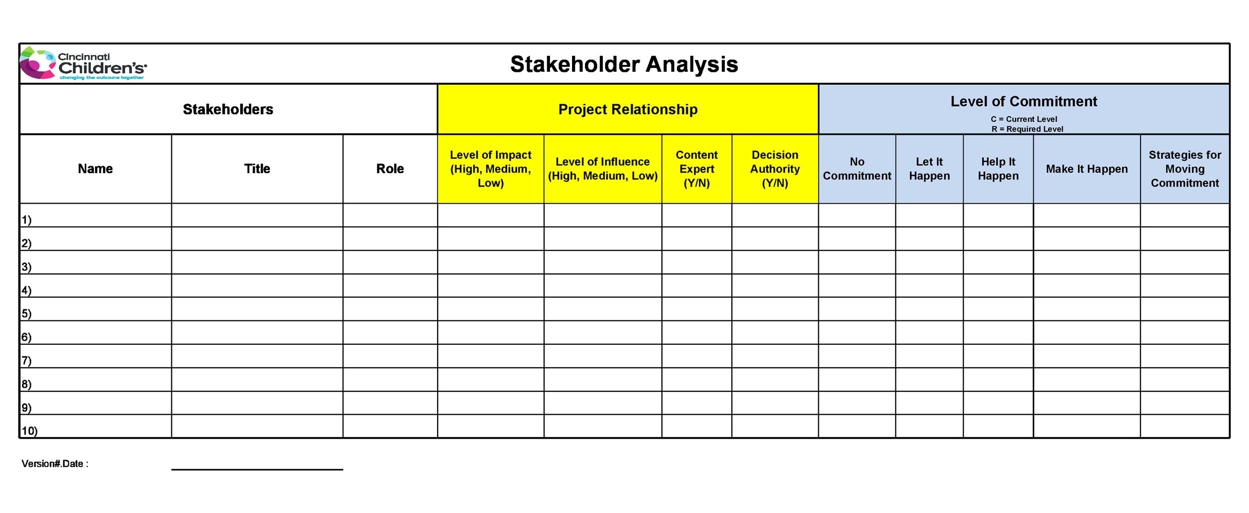 50 Free Stakeholder Analysis Templates Excel U0026 Word TemplateLab