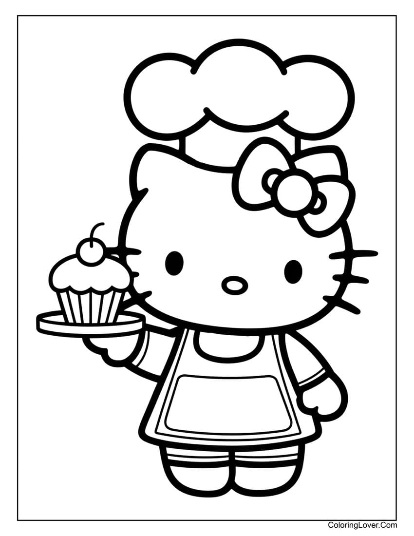 Hello Kitty Coloring Sheets Free Printable