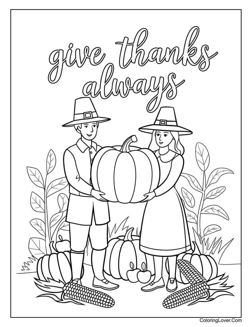 Free Printable Coloring Sheets Thanksgiving