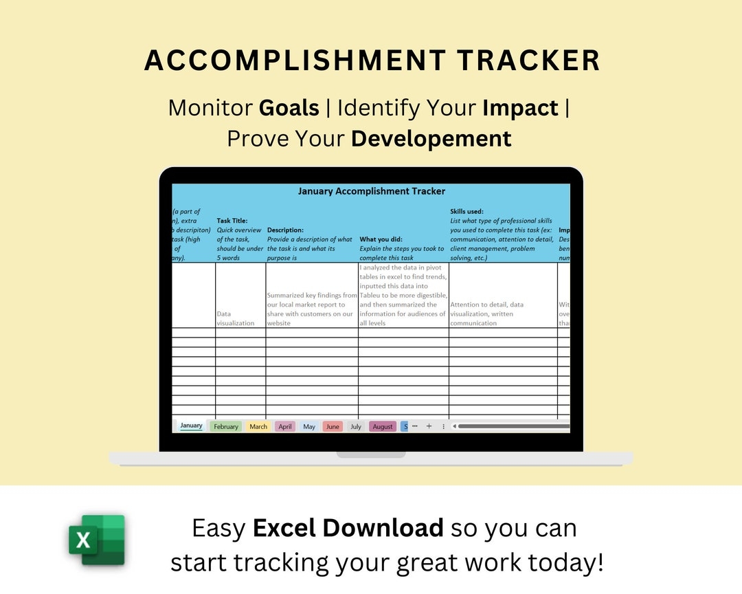 List Of Accomplishments Template