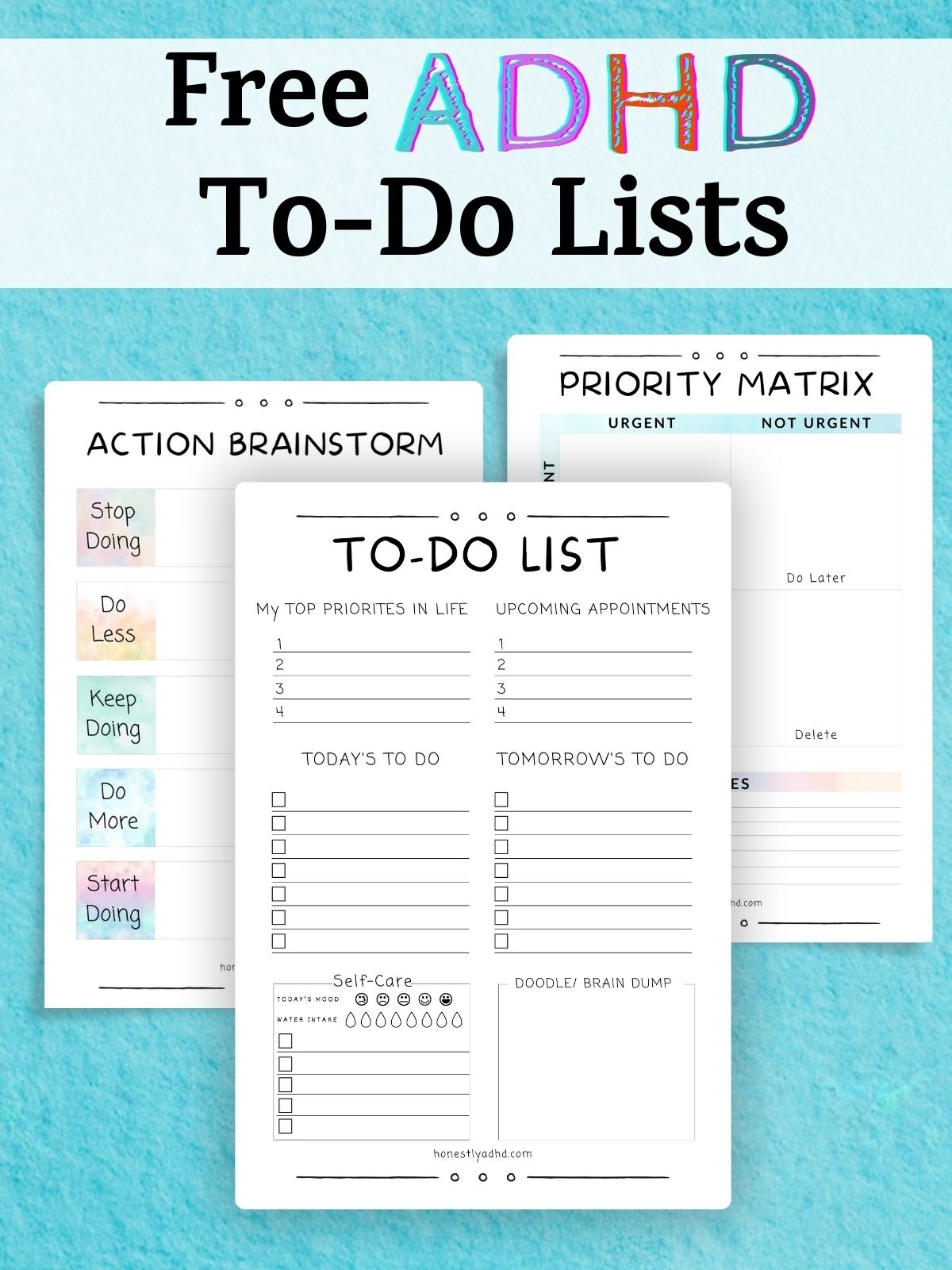 Adhd To Do List Template