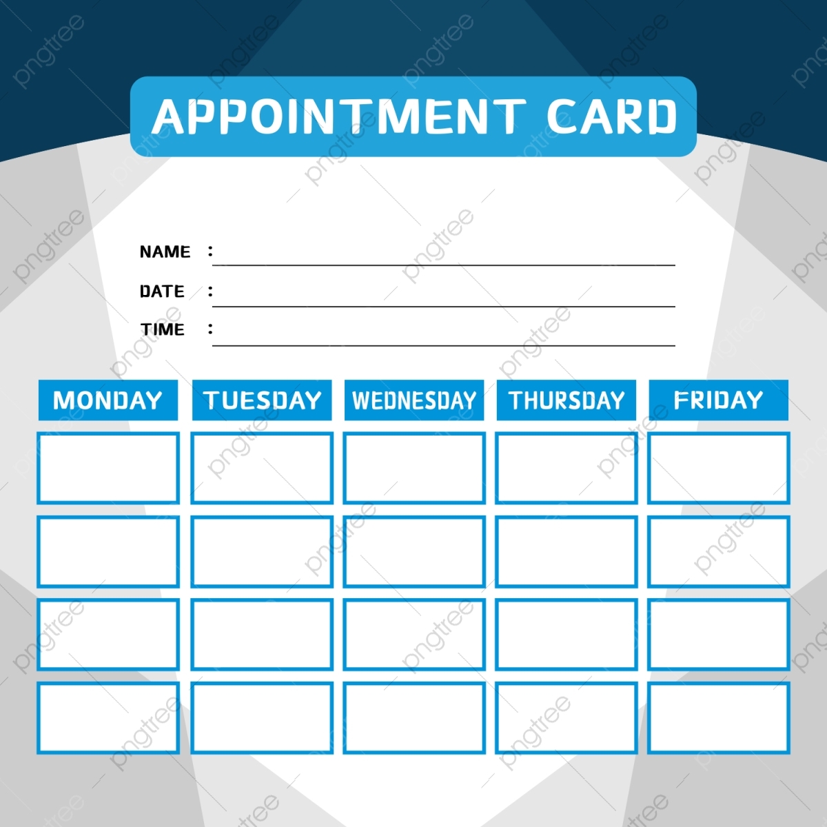 Appointment Slip Template Word