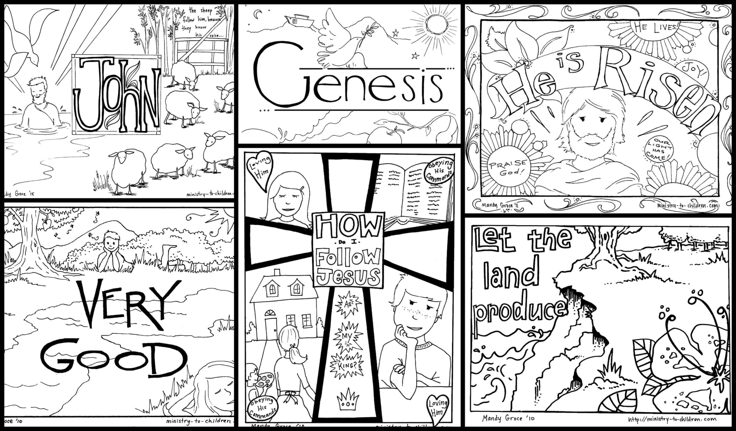 Free Printable Bible Story Coloring Sheets