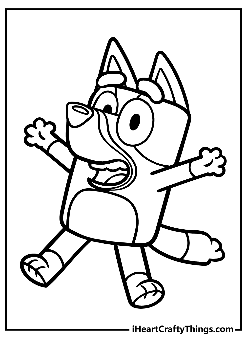 Free Printable Bluey Coloring Pages