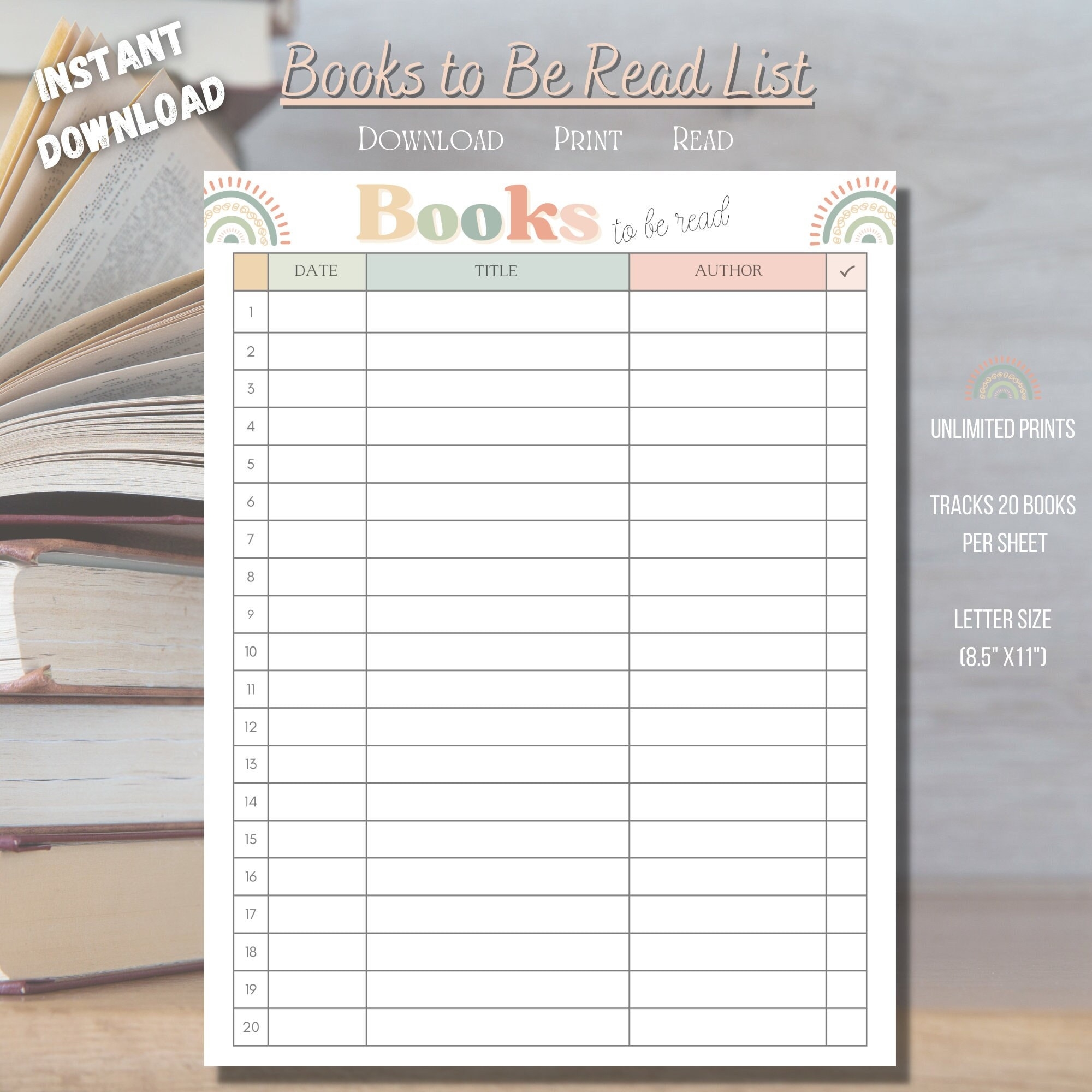 Tbr List Template