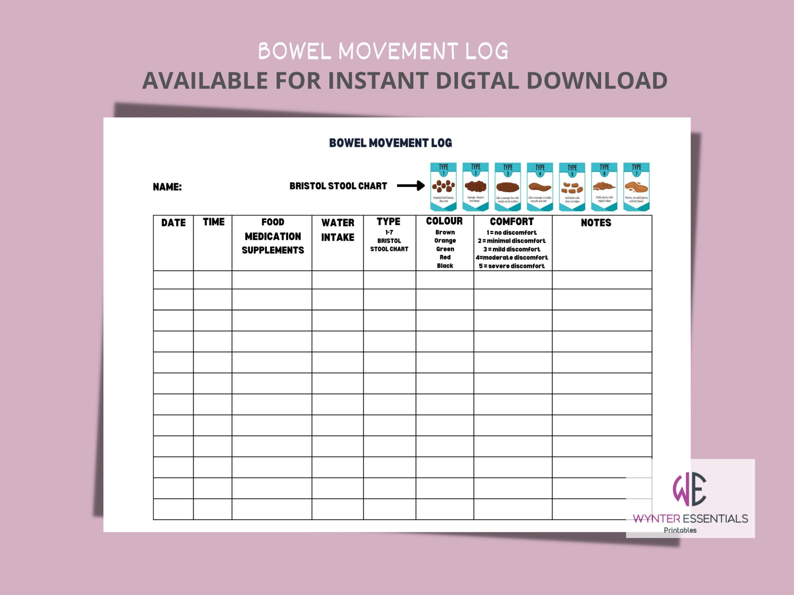 Bowel Chart Template