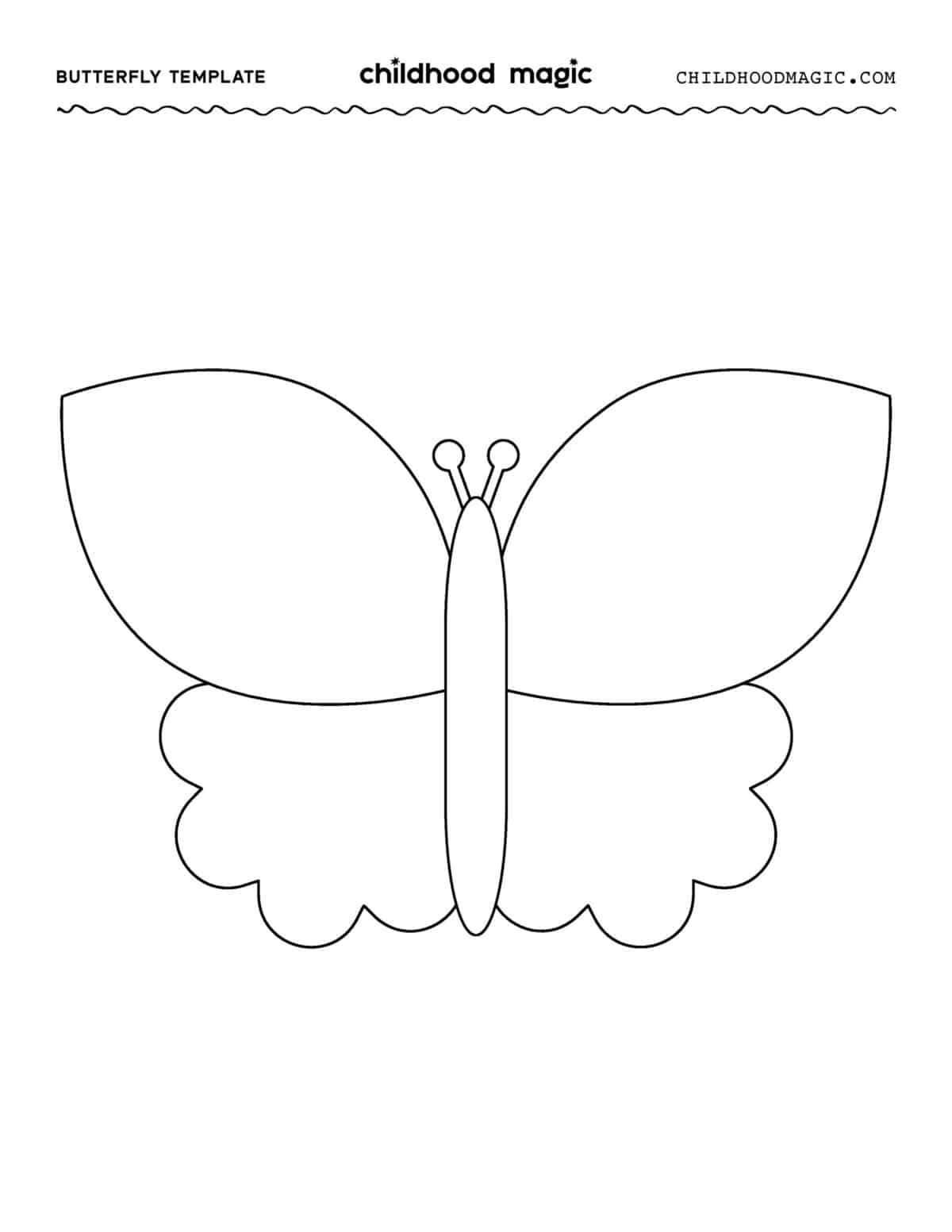 Butterfly Template Printable Free Download