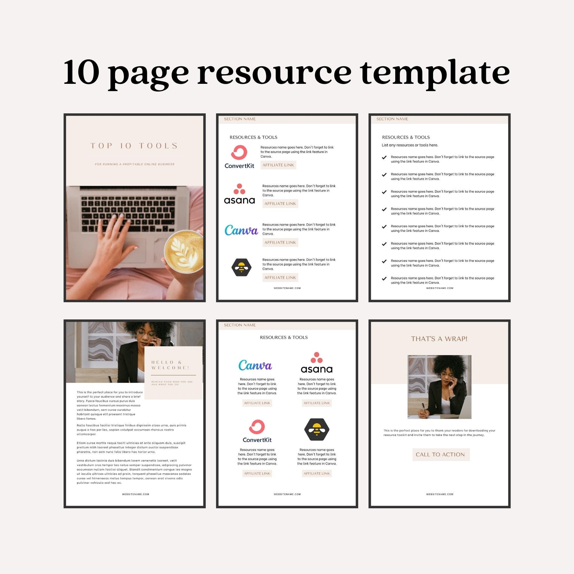 Canva Resource Guide Template For Coaches Small Business Owners Freelancers And Service Providers Etsy