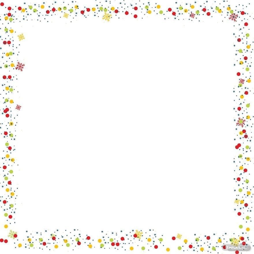 Christmas Border Clipart In Illustrator PSD SVG JPG EPS PNG Worksheets Library