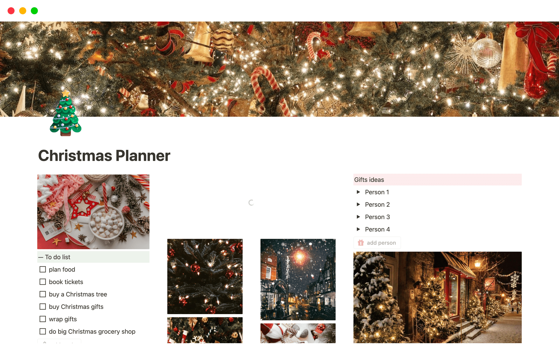 Notion Christmas List Template