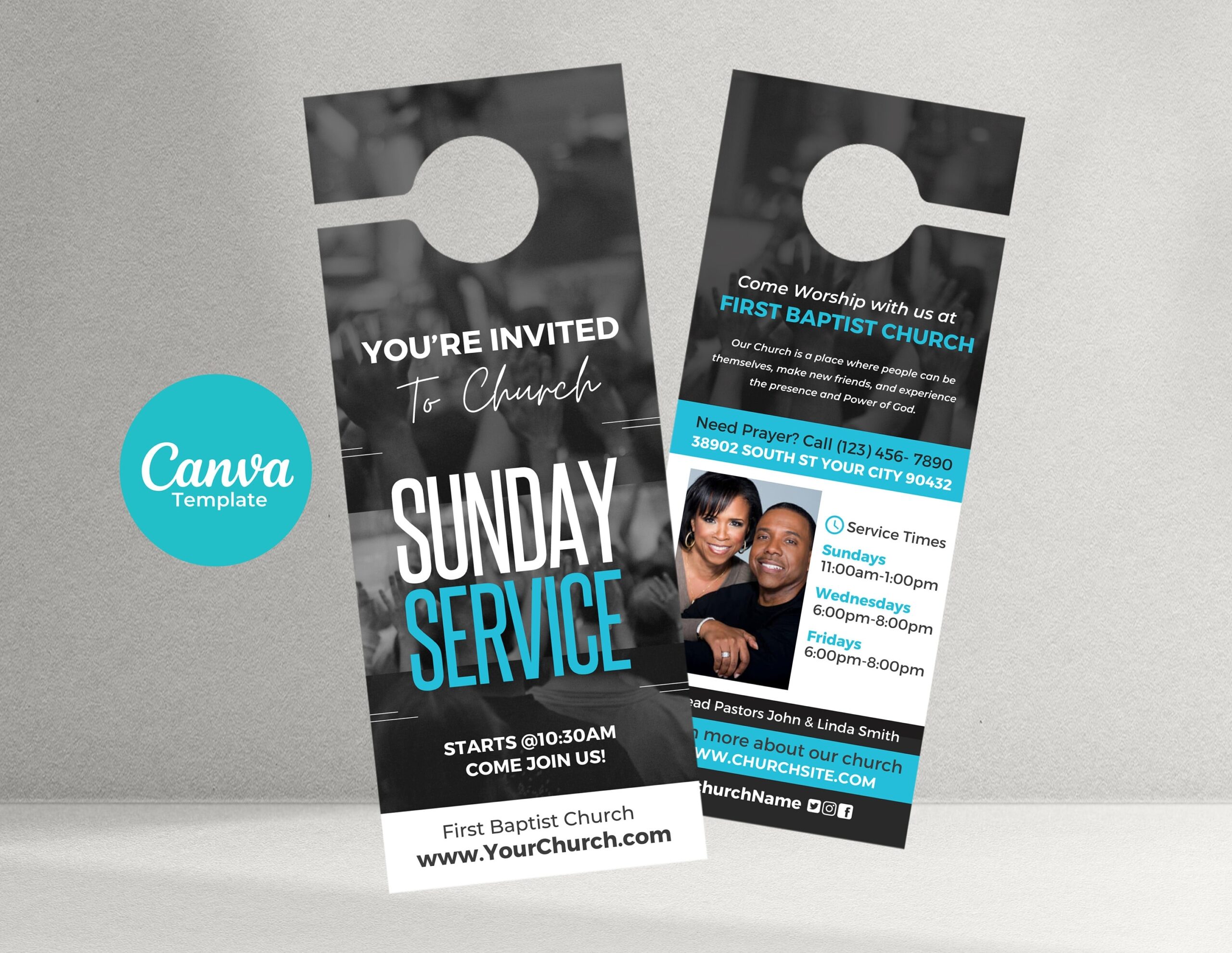 Church Door Hanger Template