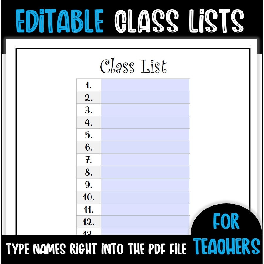 Class List Etiolated Template Last