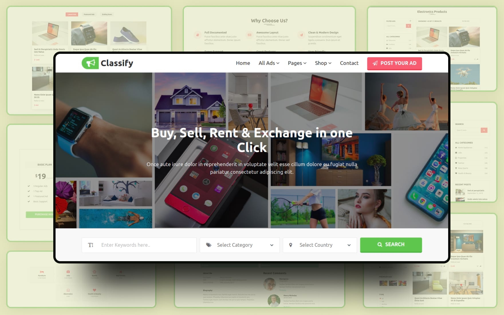 Classifieds Ads Website Templates And Themes