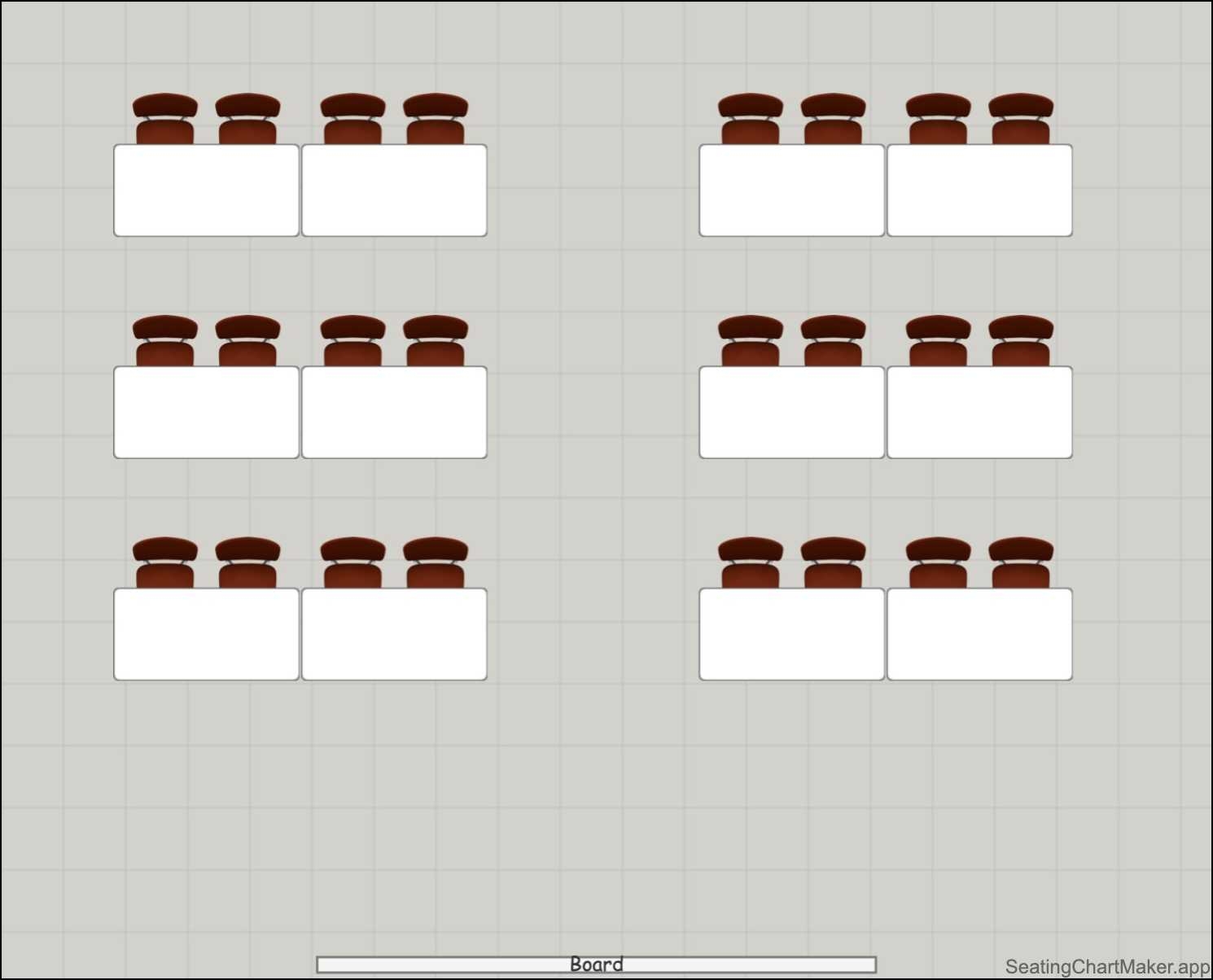 Class Seating Chart Template