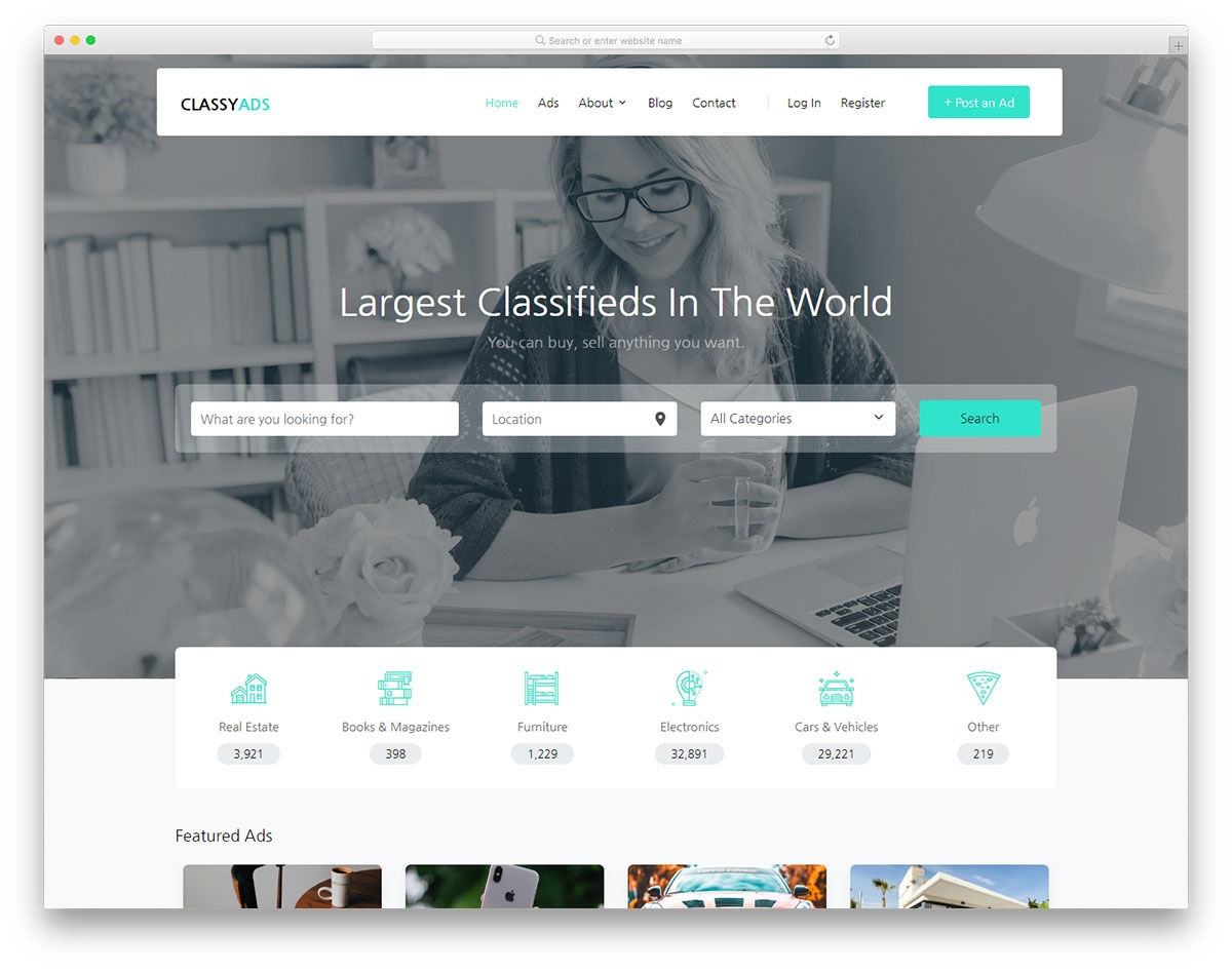 Classy Ads Best Classified Ads Website Template 2025 Colorlib