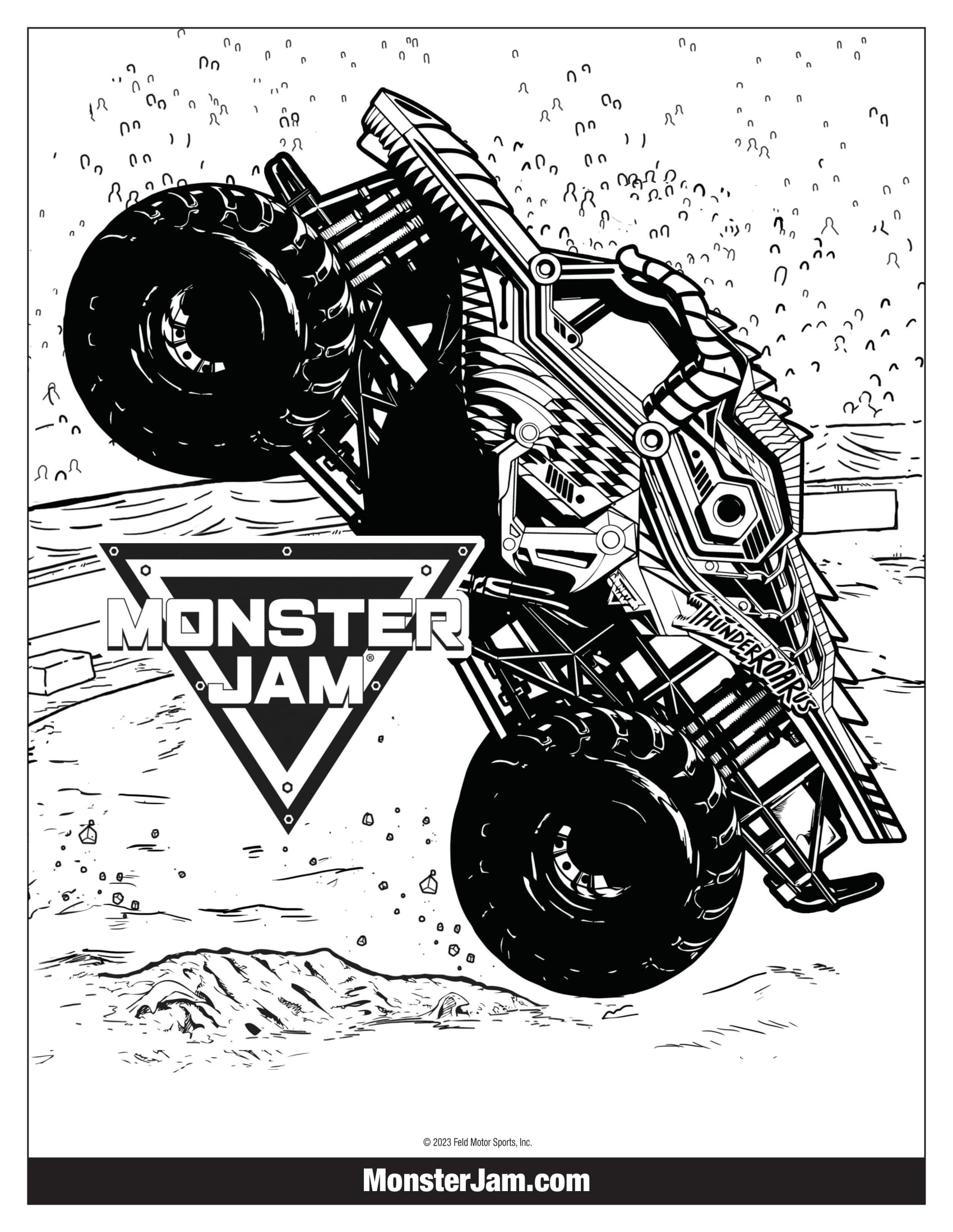 Free Printable Coloring Pages Monster Trucks