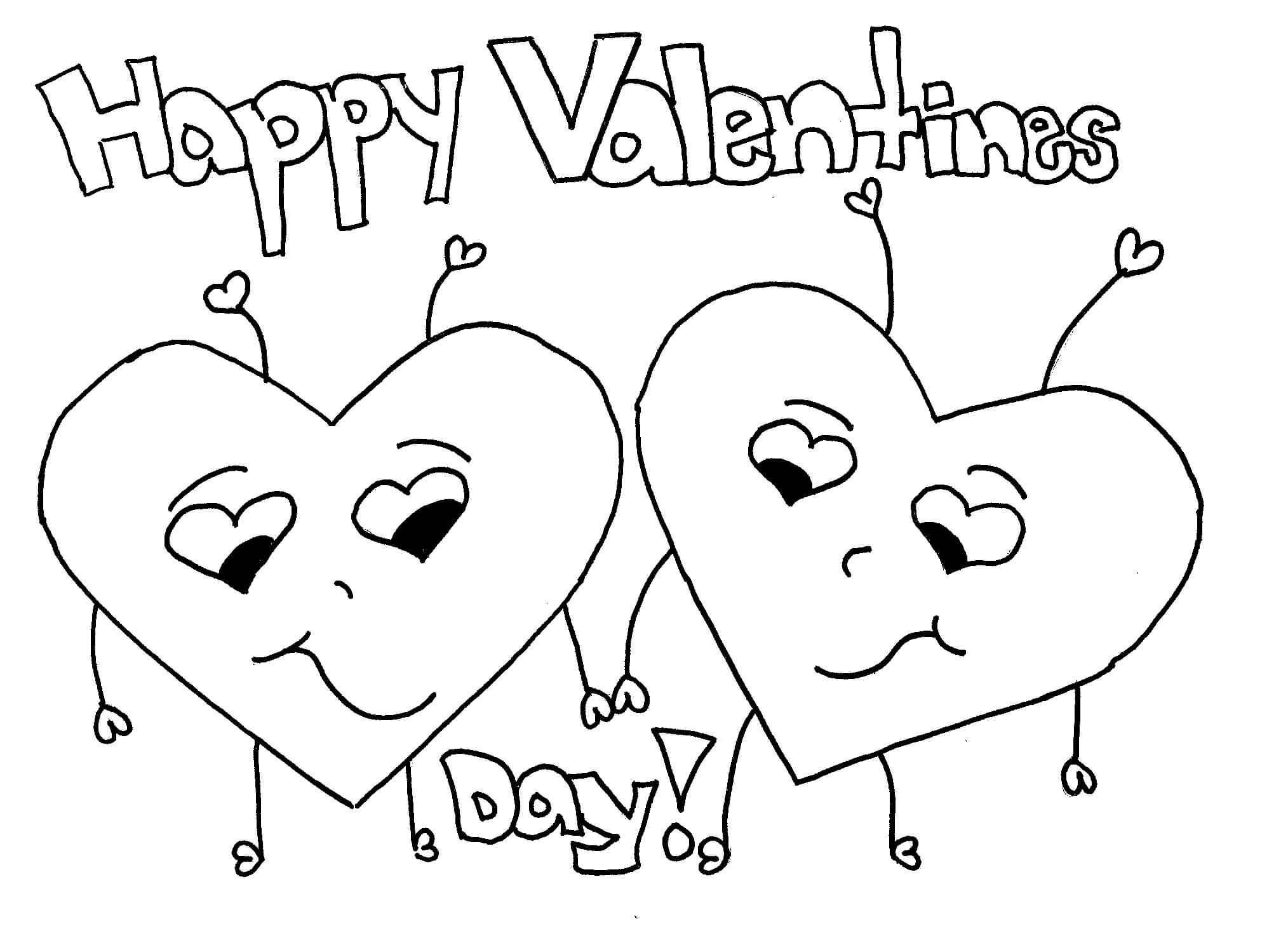 Free Printable Kids Valentines Coloring Pages