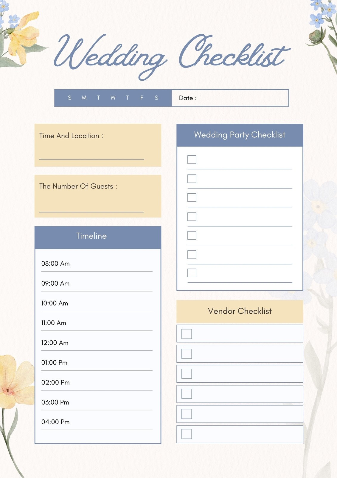 Customize 184 Wedding Checklists Templates Online Canva