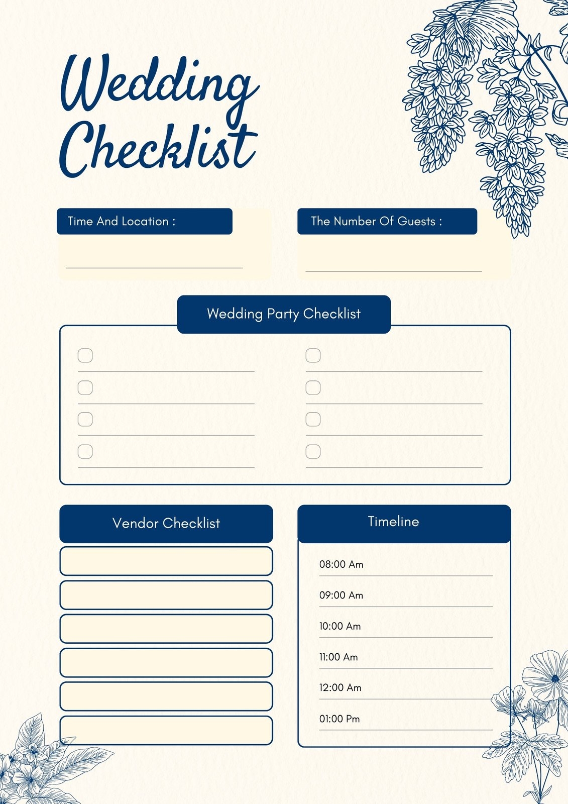 Customize 184 Wedding Checklists Templates Online Canva