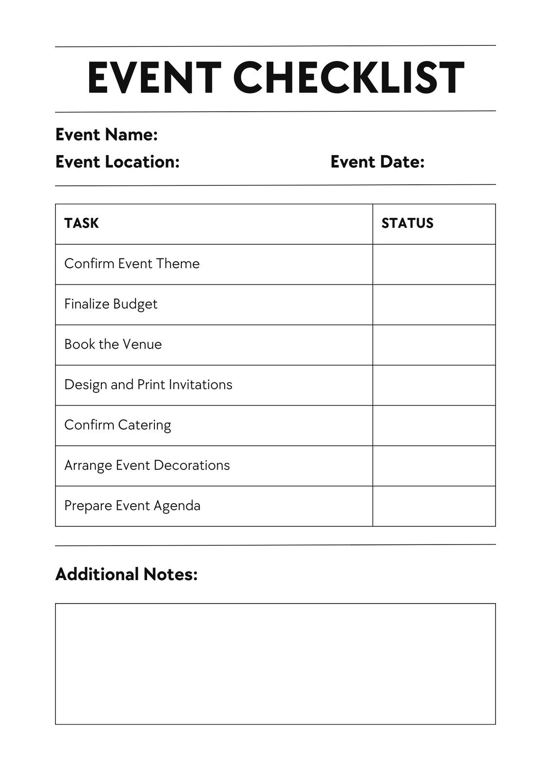 Customize 24 Event Checklist Templates Online Canva