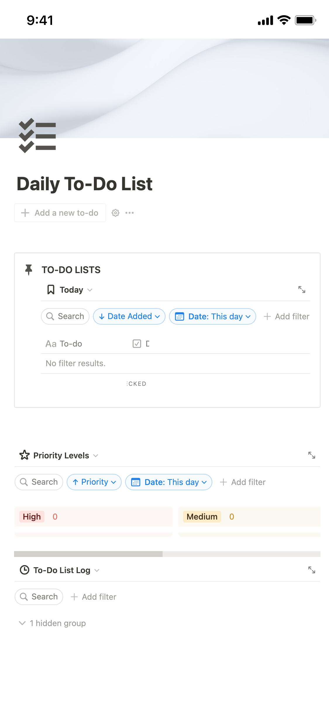 Notion To Do List Templates