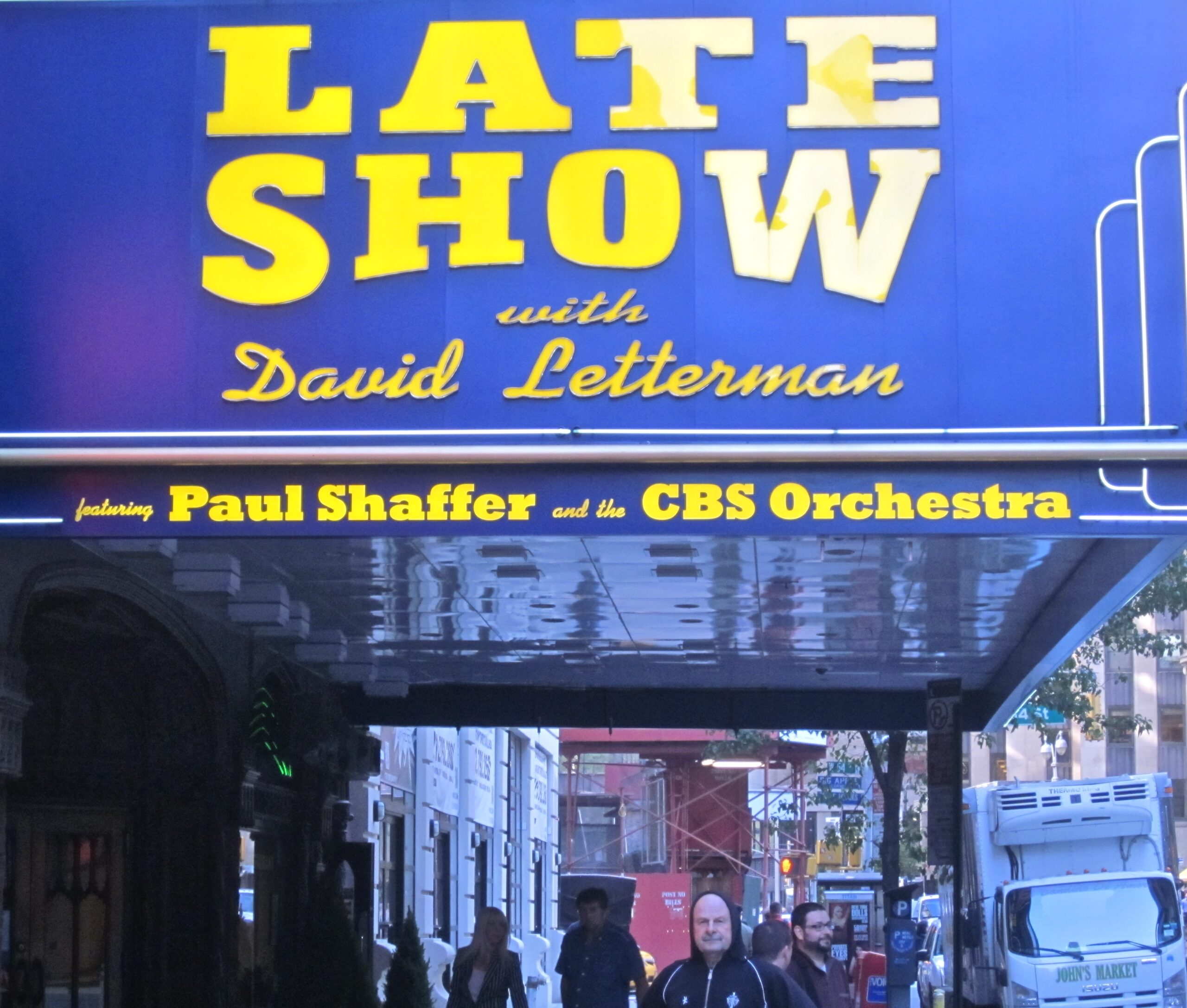 David Letterman Theatre Sign What Next 