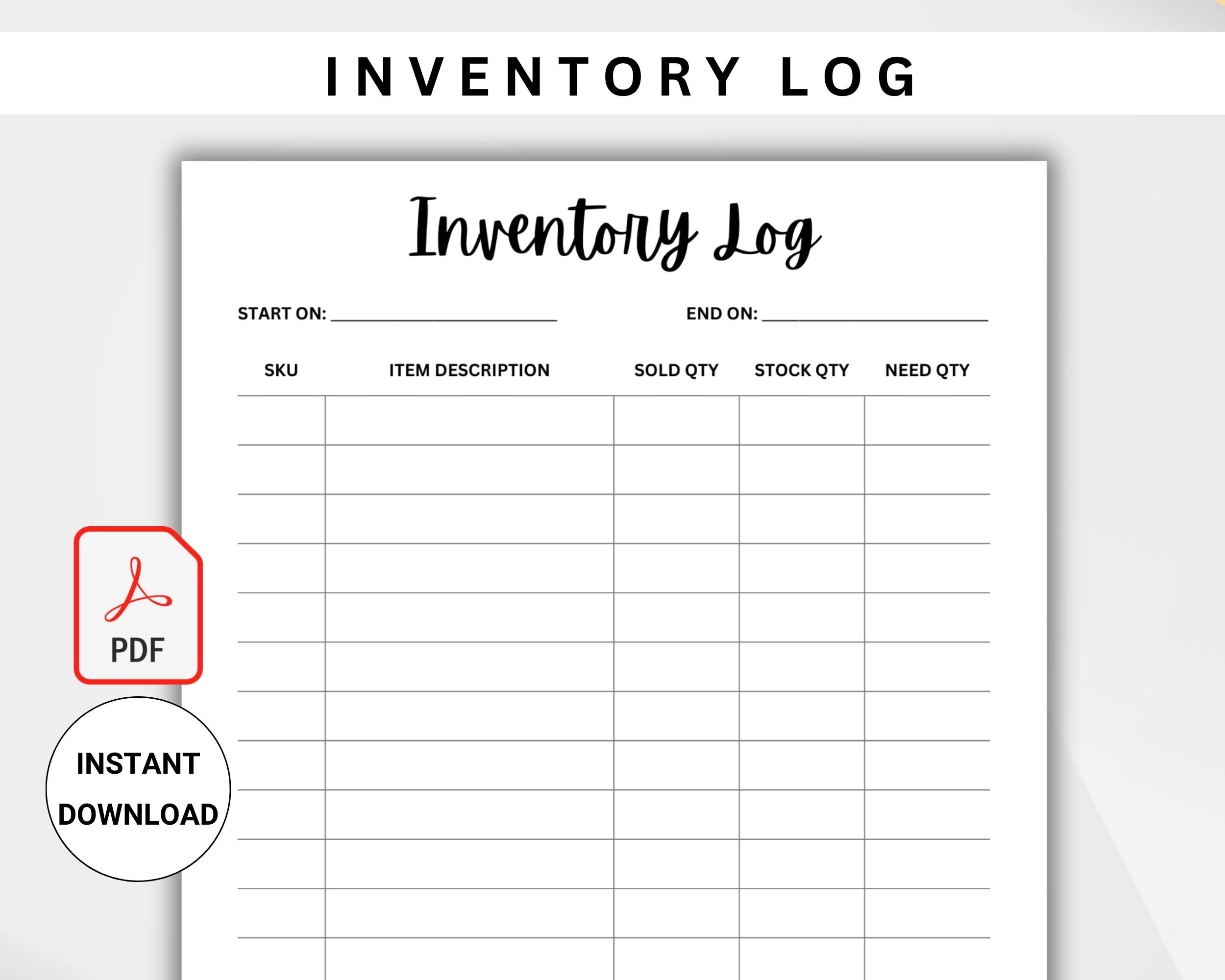 Dental Inventory List Template