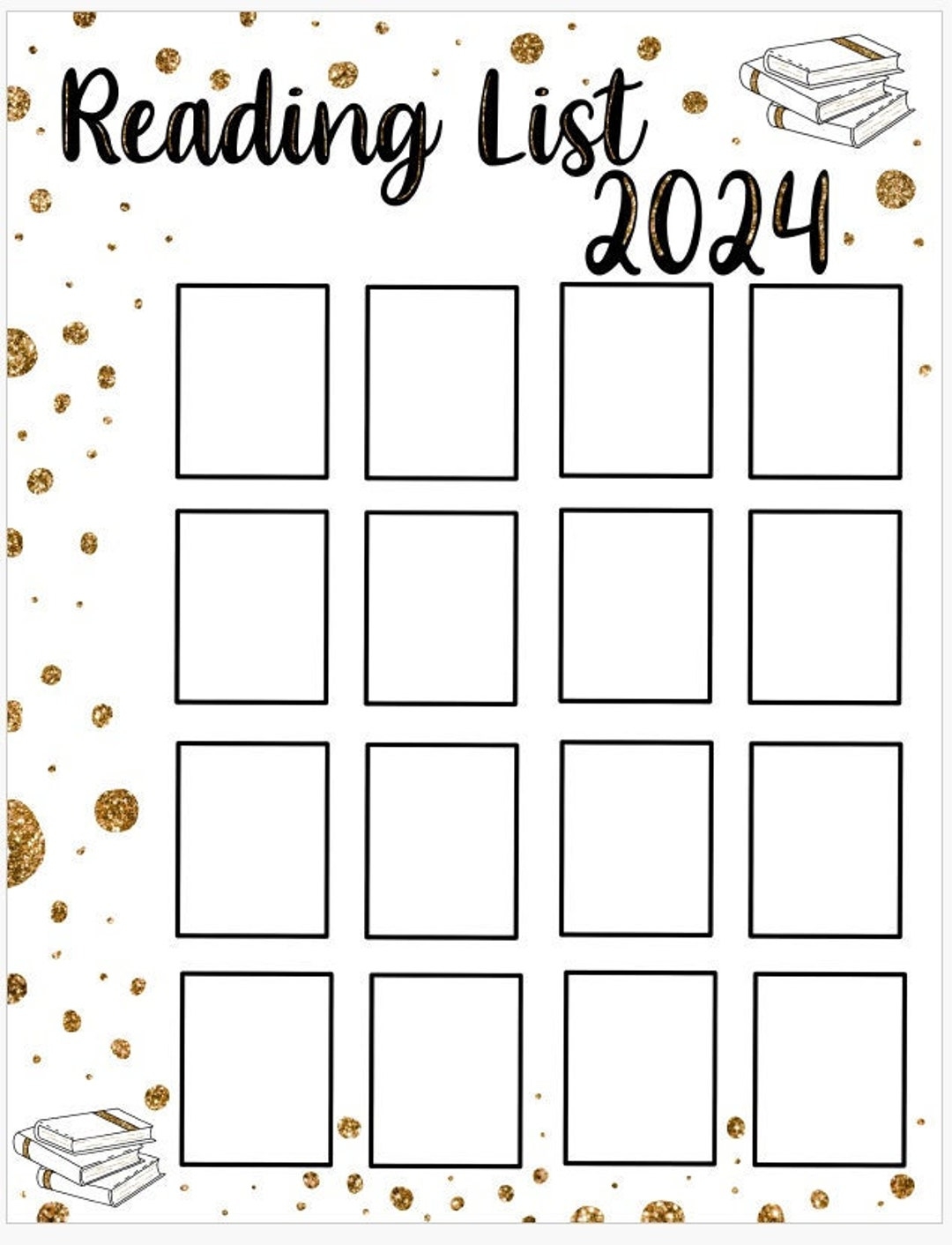 Books Read List Template
