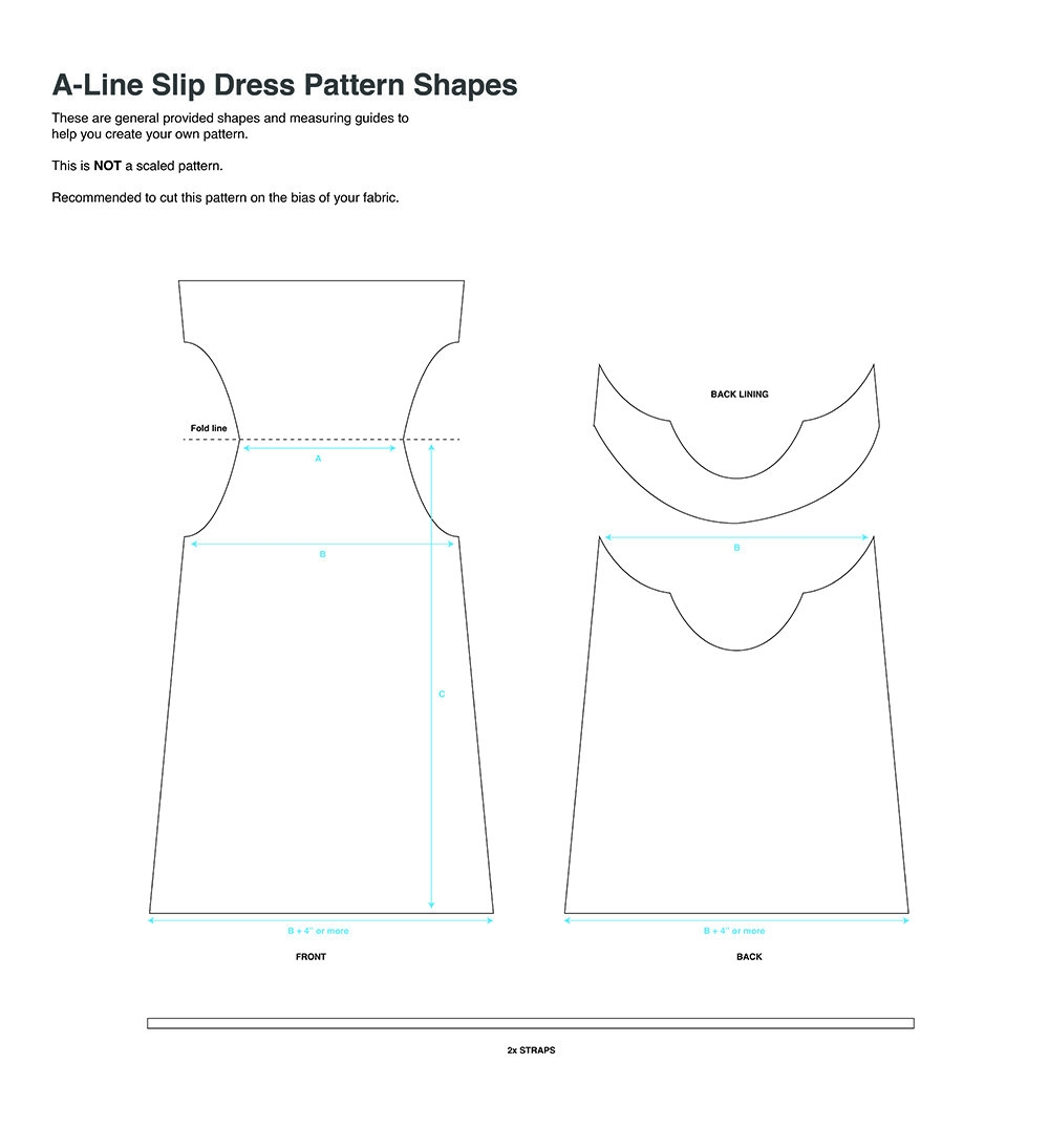 Slip Dress Template