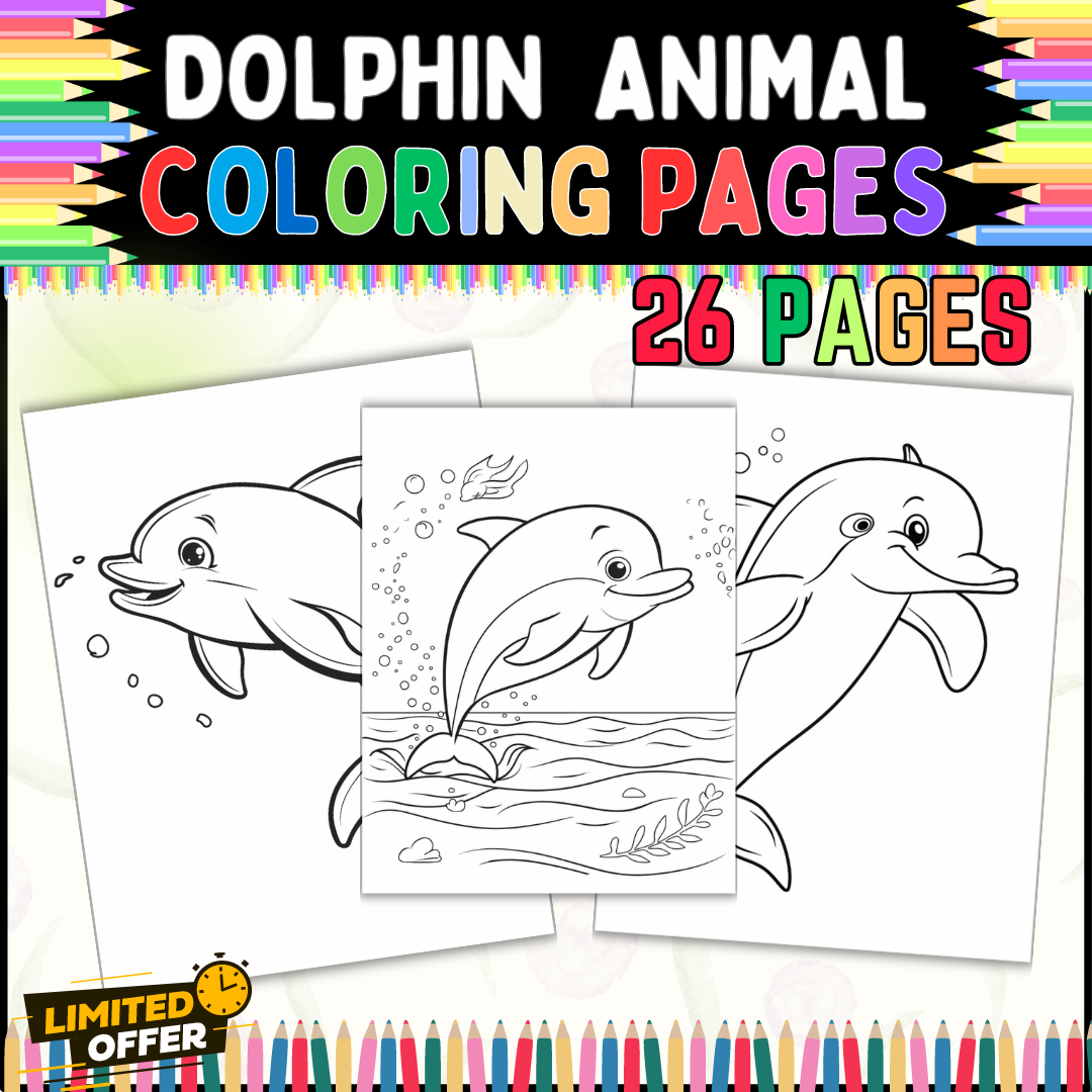 Free Printable Dolphin Coloring Sheets