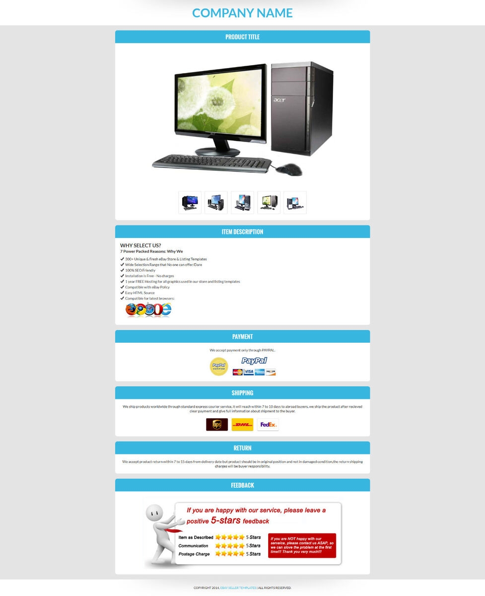 Ebay Listing Templates Free