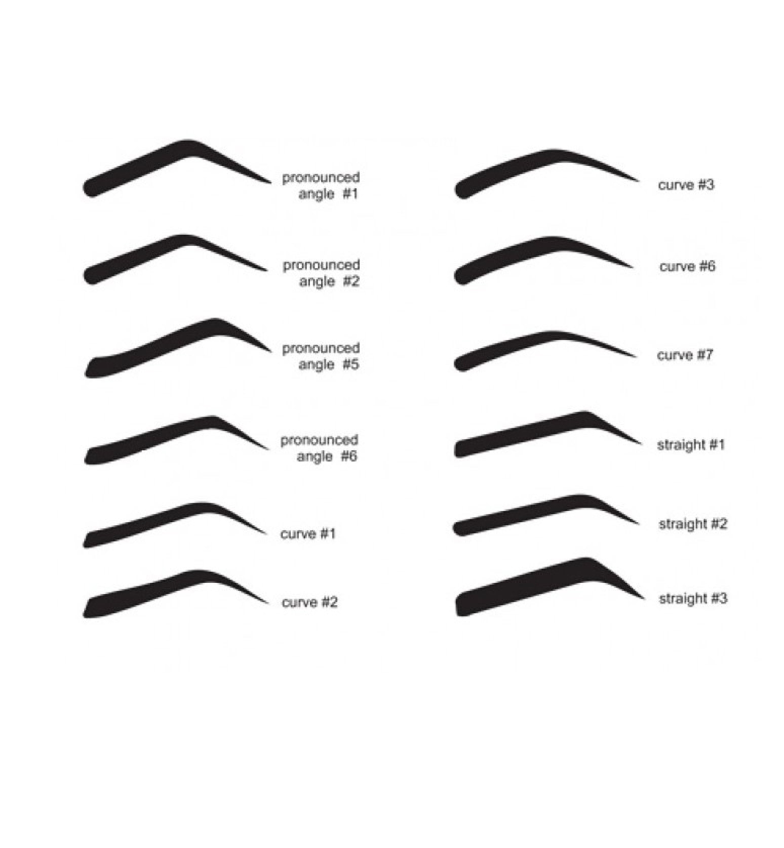 Eyebrow Stencils Reusable High Quality Plastic Molds 6 Models Includes By Classic Beauty Walmart
