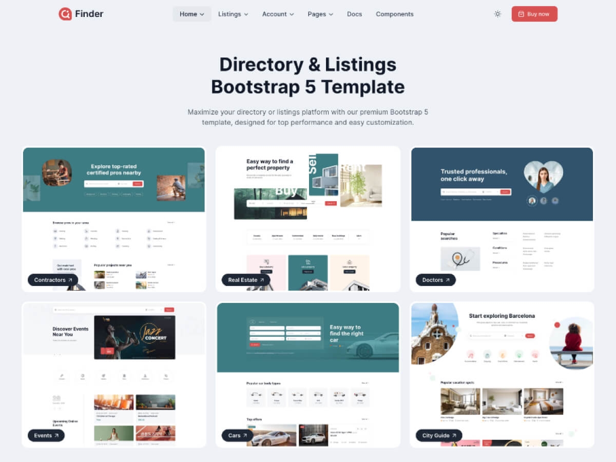 Business Listing Website Template